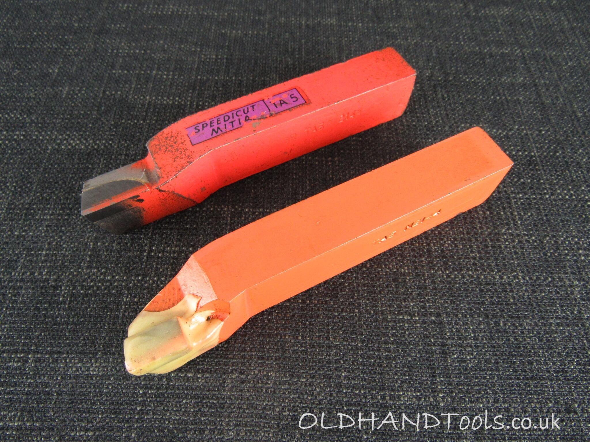 2 Lathe TA5 Cranked Turning Tool Bits - SPEEDICUT MITIA