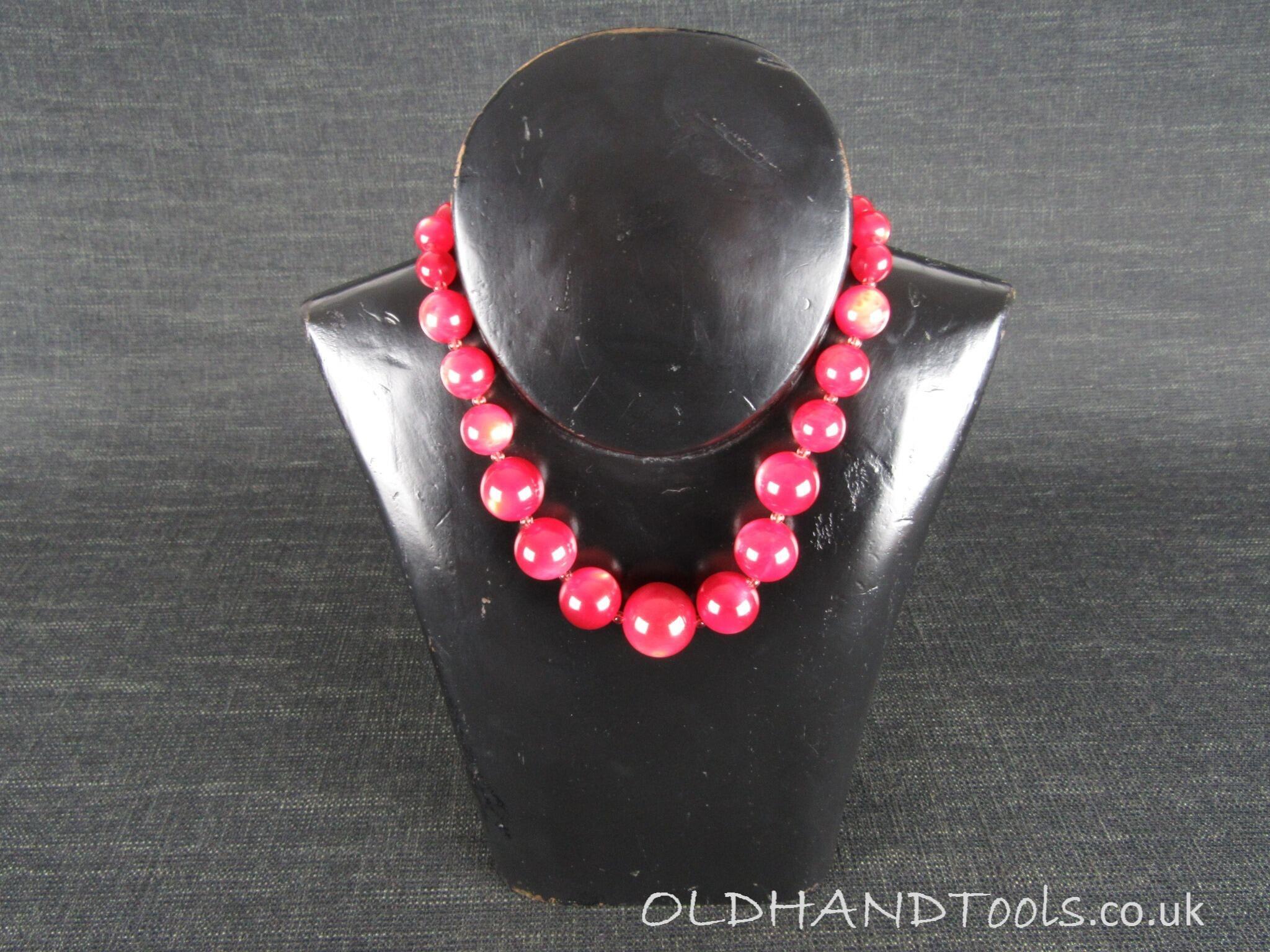 Vintage Wooden Necklace Display Stand or Bust
