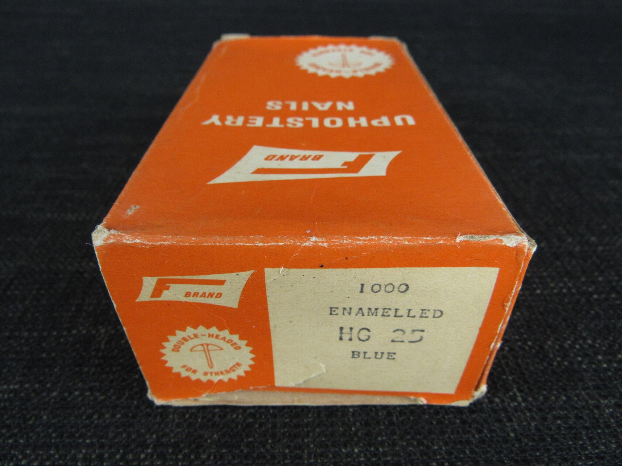F BRAND Vintage Upholstery Nails - HG25 Enamelled Blue