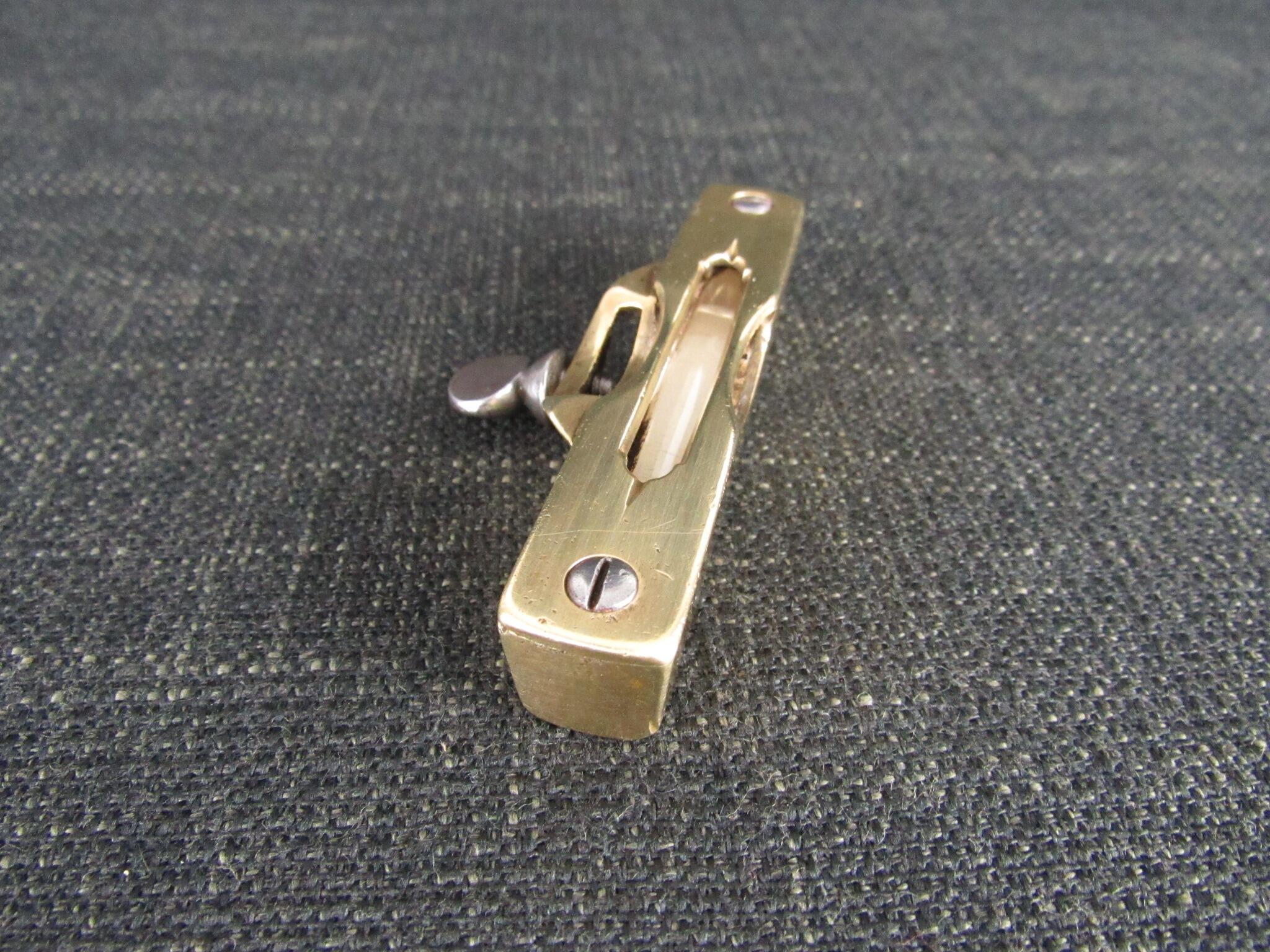 Brass Pocket Level - Attaches to a Square