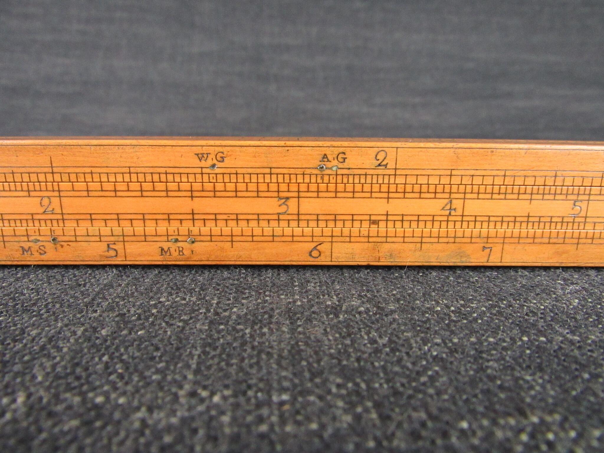 18th Century 4 Slide Gaugers' Rule by EDWARD ROBERTS