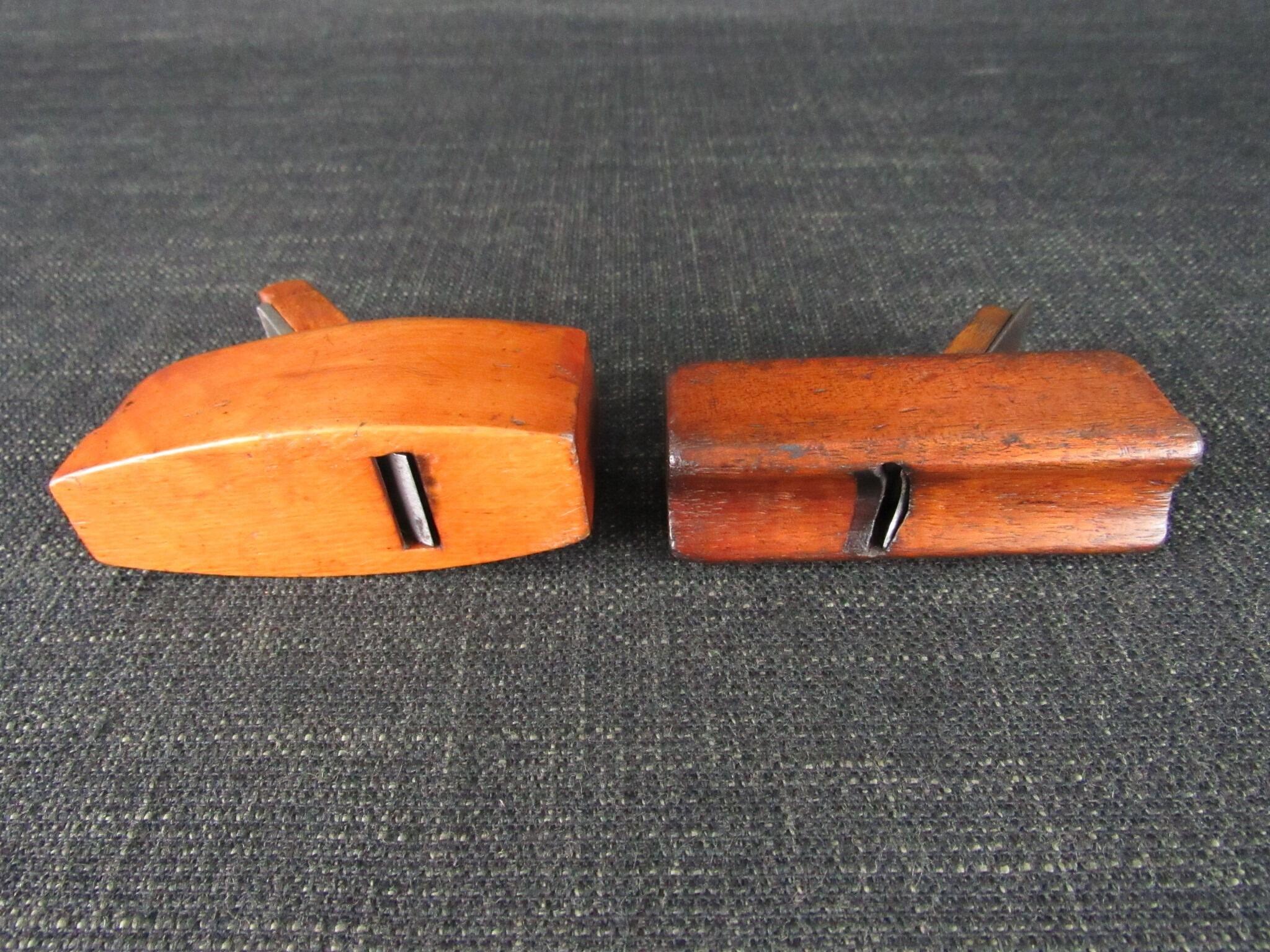 Miniature Boxwood Thumb Smoothing Plane & Another