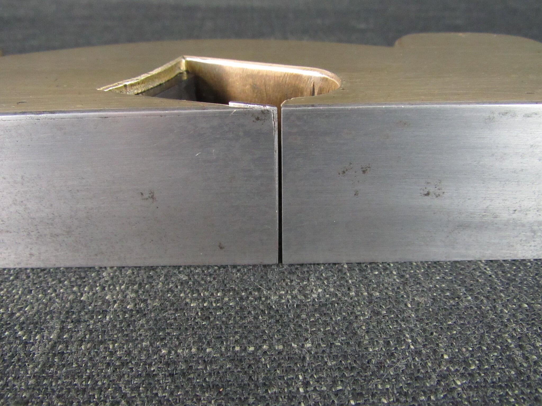 Brass or Gunmetal Shoulder Plane with Ebony Infill - GRIFFITHS Iron