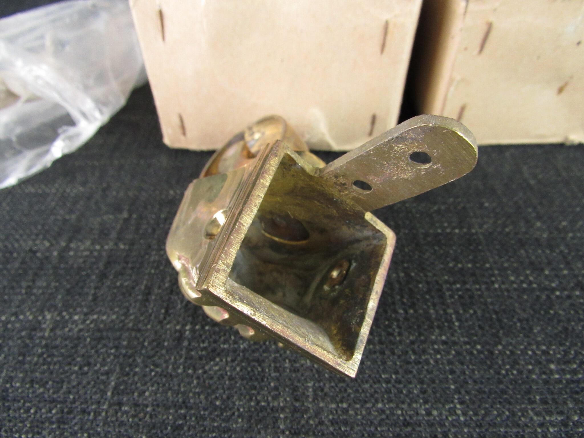 Set of 4 No 220 Vintage Polished Claw Castors - 1 1/4 x 1 9/16 inch