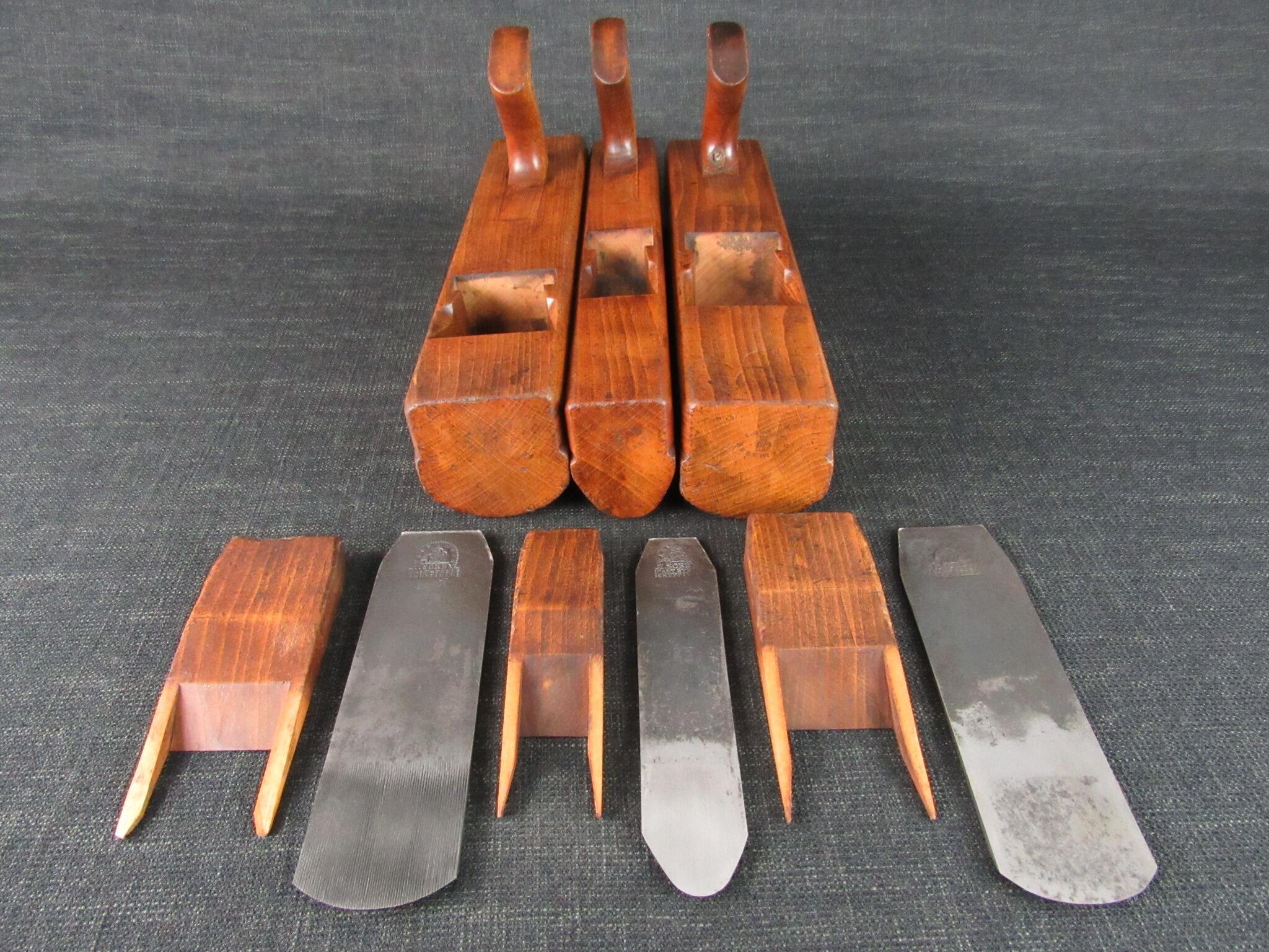 Rare Set of 3 SORBY Gutter Planes