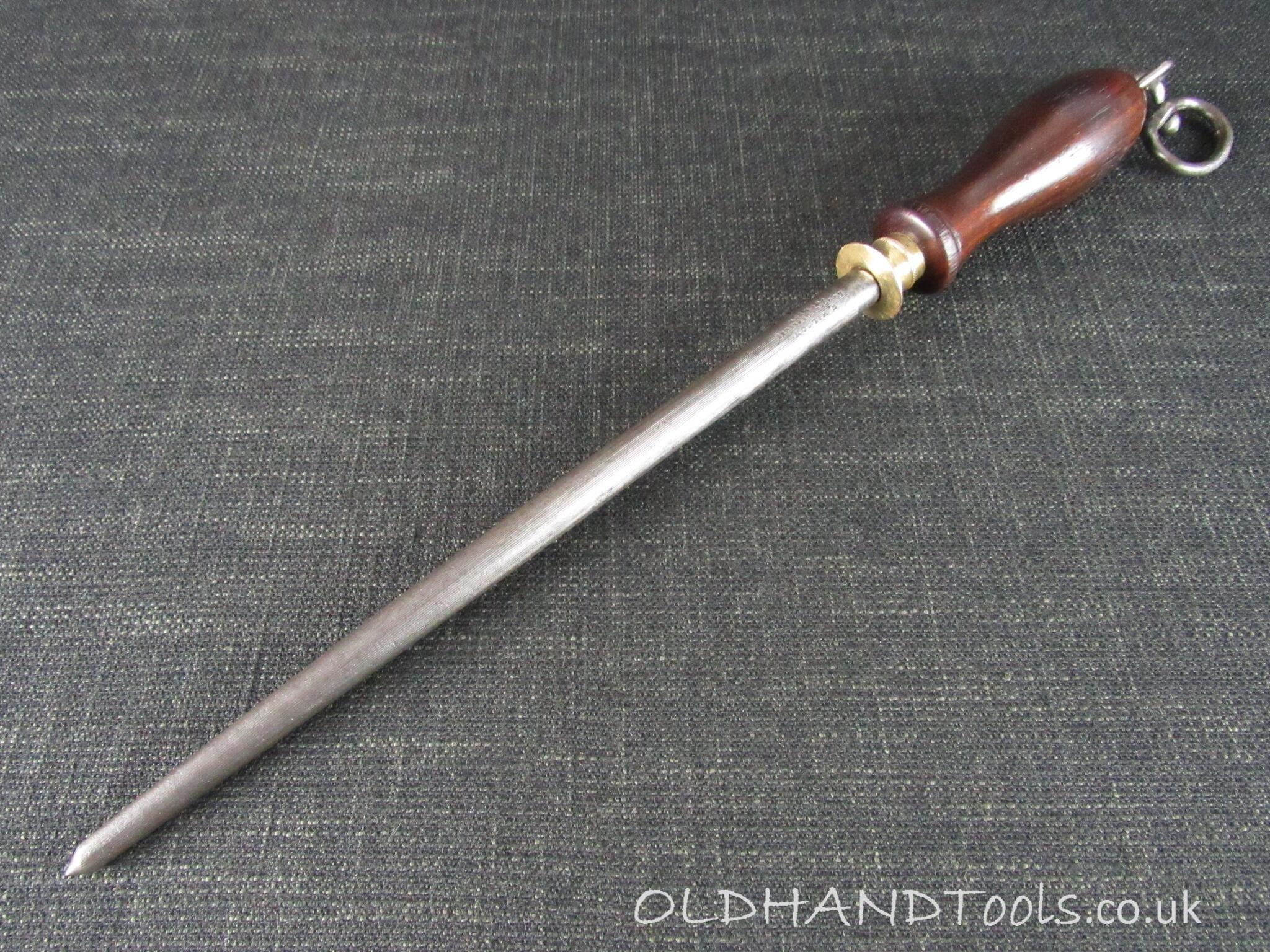 Vintage S WILSON Sharpening Steel with Rosewood Handle