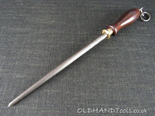Vintage S WILSON Sharpening Steel with Rosewood Handle