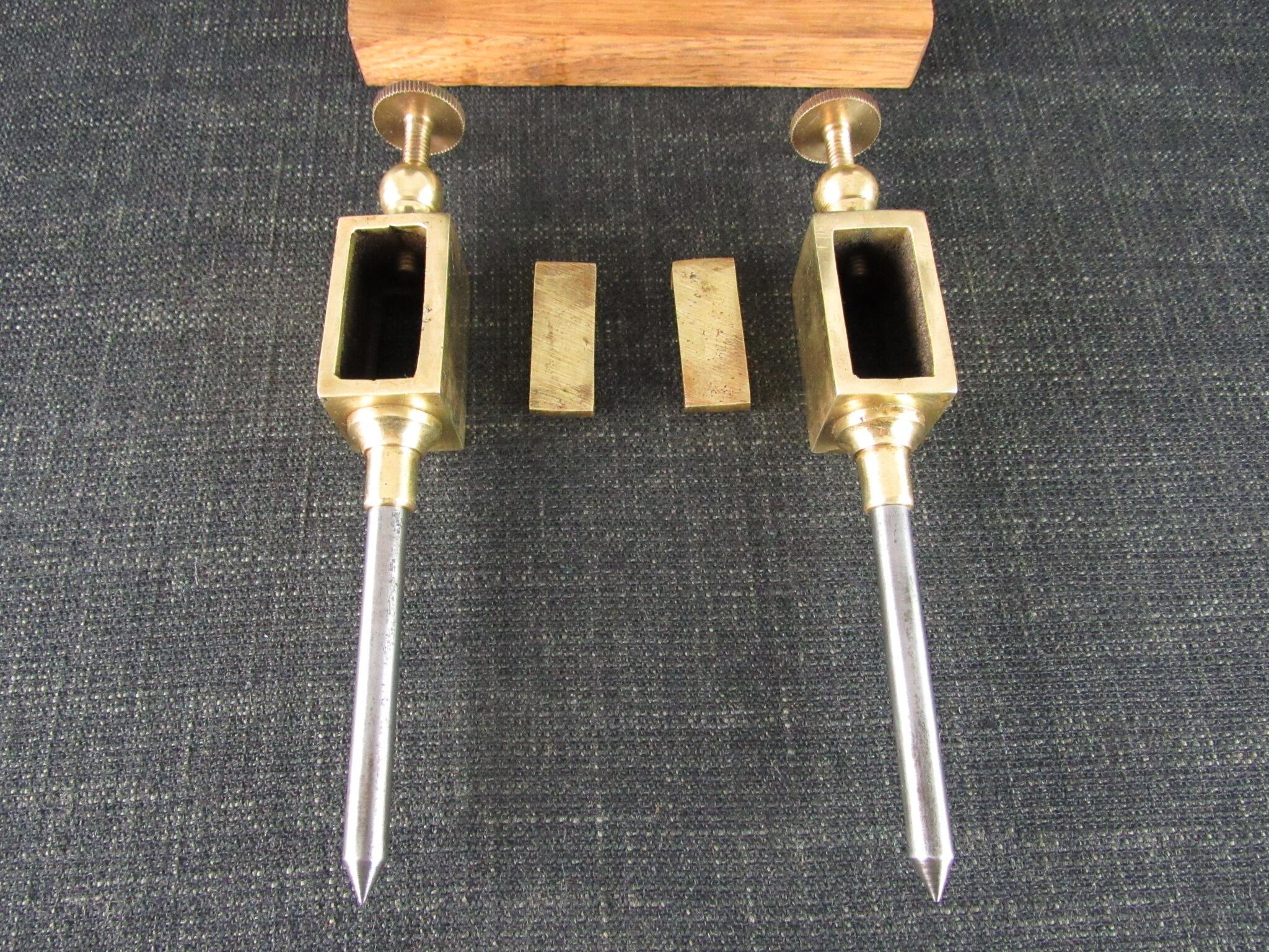 Brass Trammel Heads with Steel Points