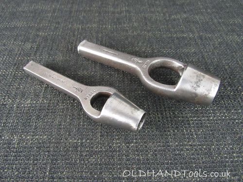 Pair of WYNN & TIMMINS Saddlers Round Punches - 1/2 & 3/4 inch
