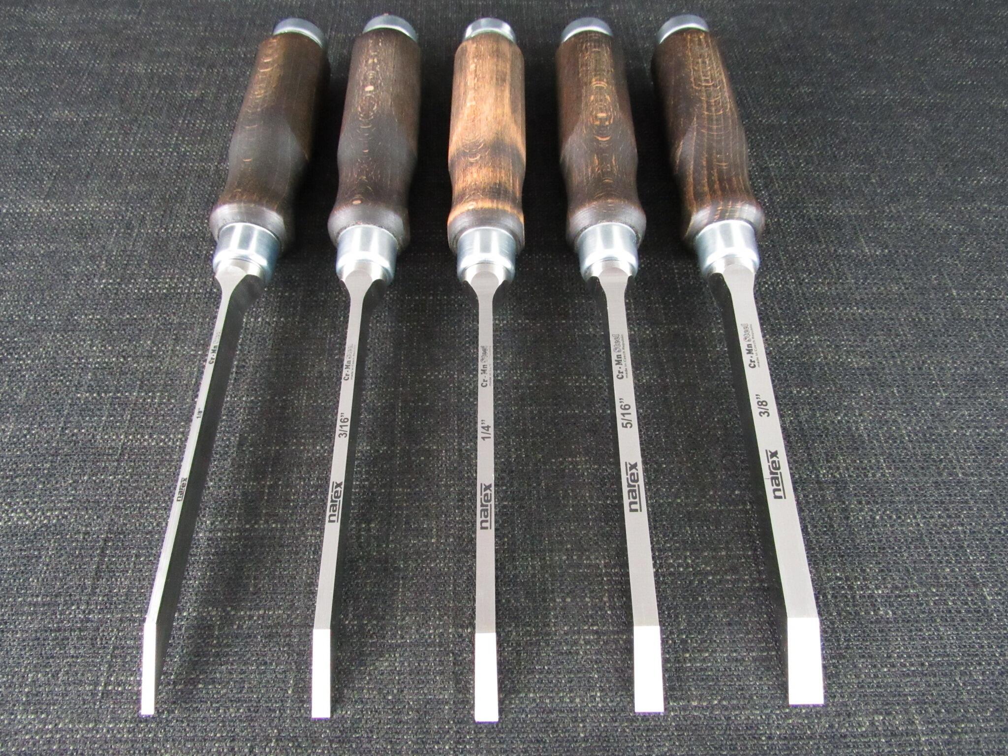 5 NAREX Mortice Chisels