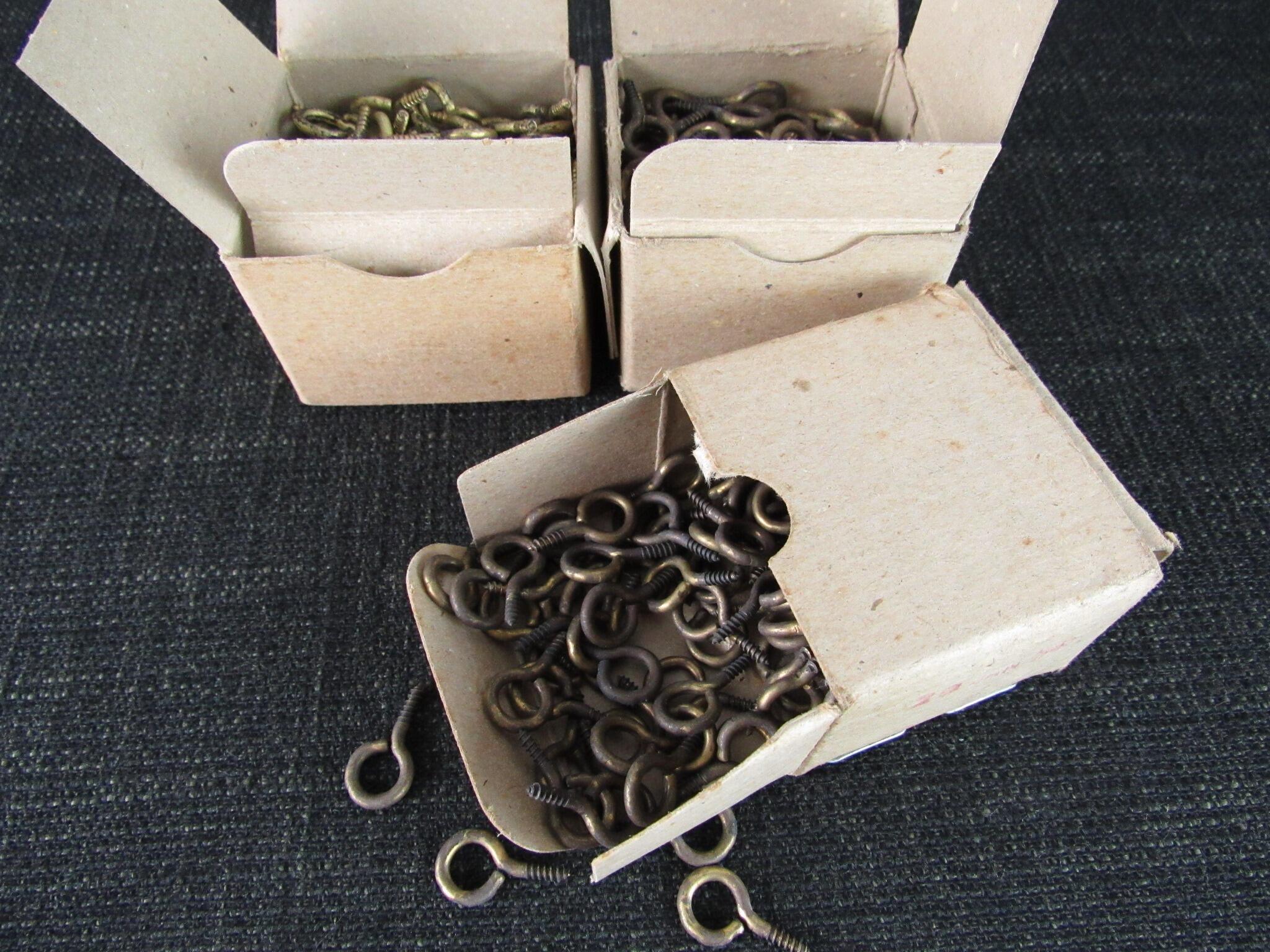 500+ BRITISH SCREW COMPANY 20mm Brass Screw Eyes