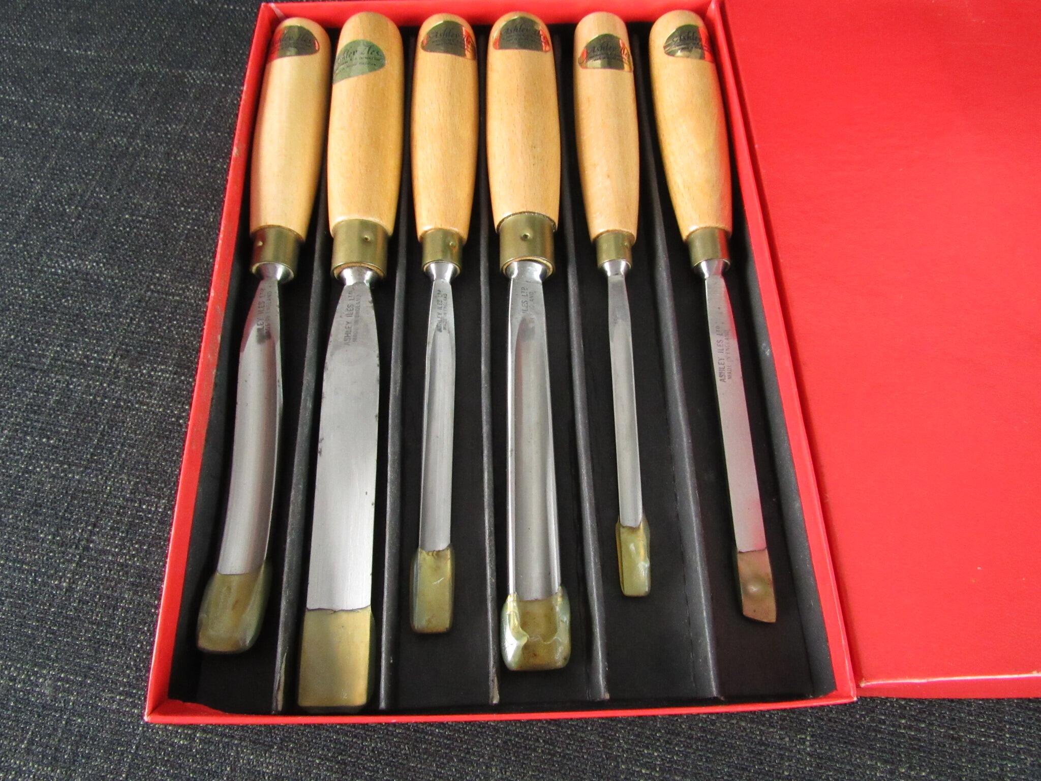 ASHLEY ILES Supplementary Set 1 of 6 Carving Tools - Unused