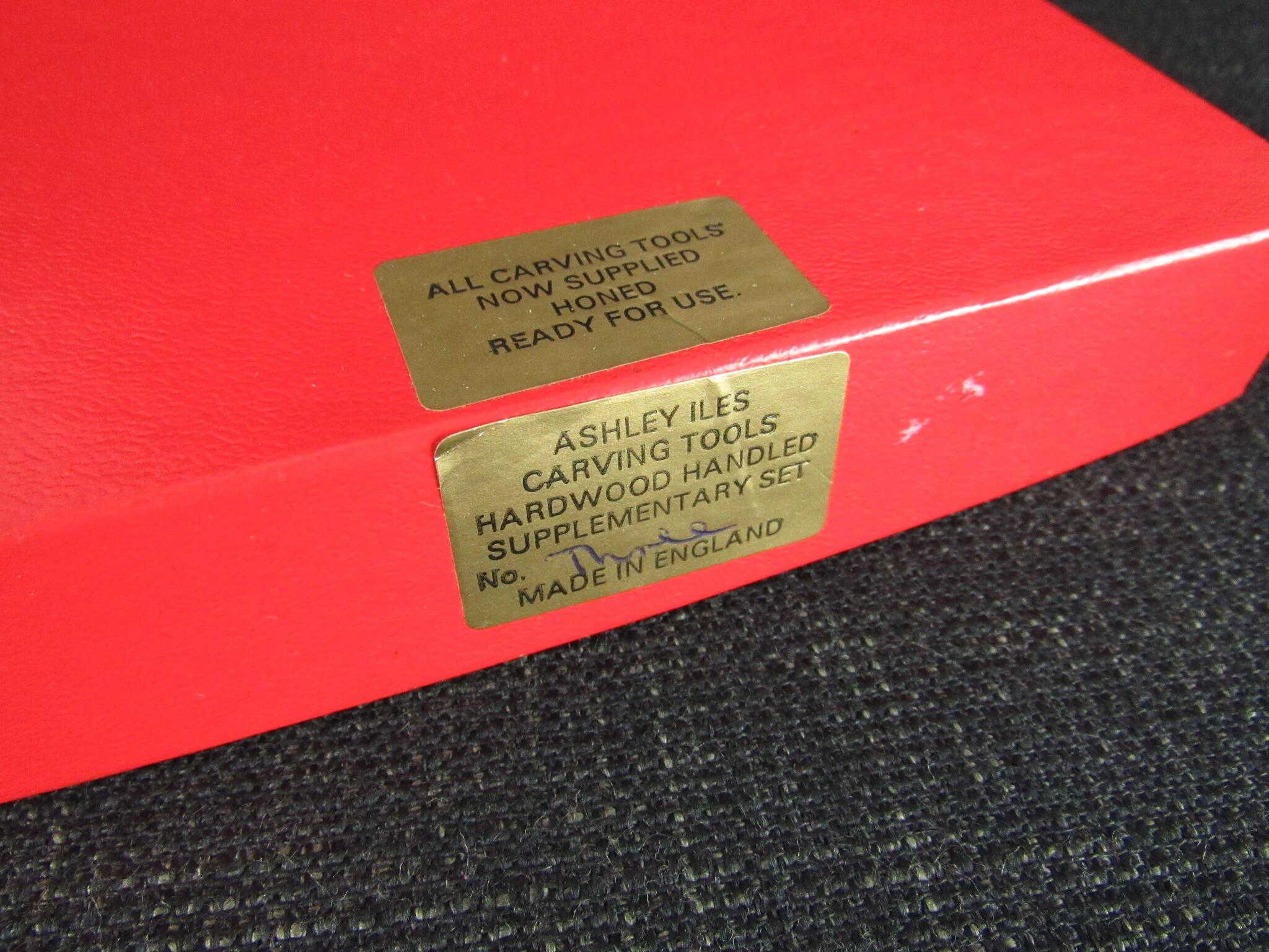 ASHLEY ILES Supplementary Set 3 of 6 Carving Tools - Unused
