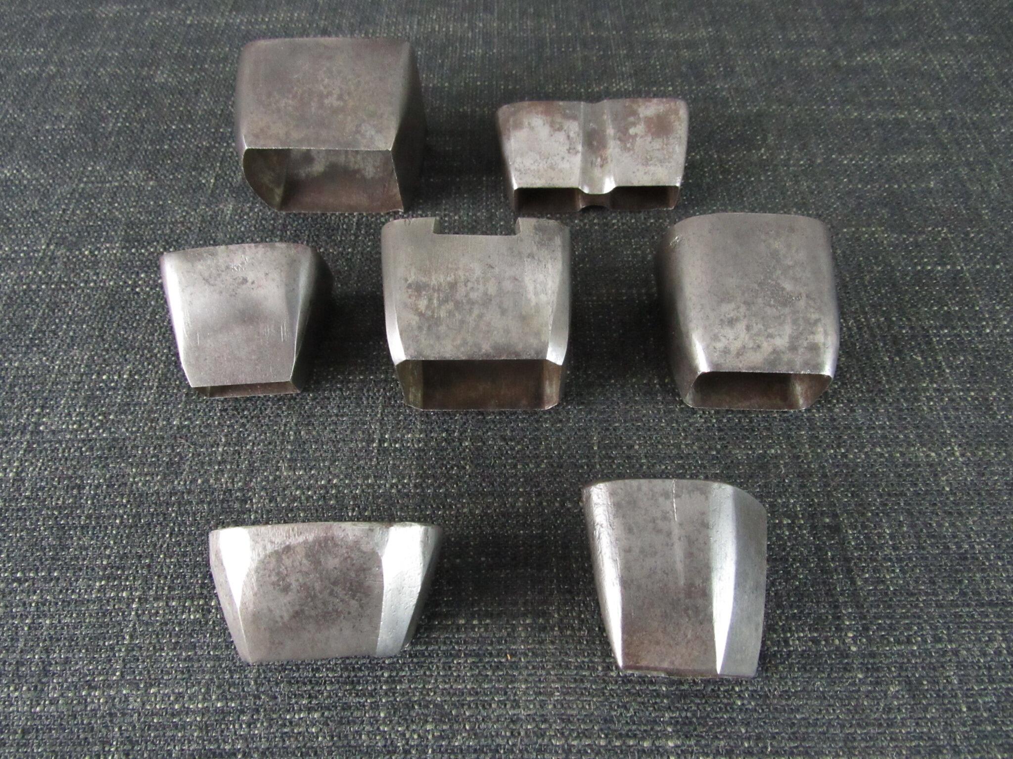 7 Vintage Leather Cutting Dies or Punches