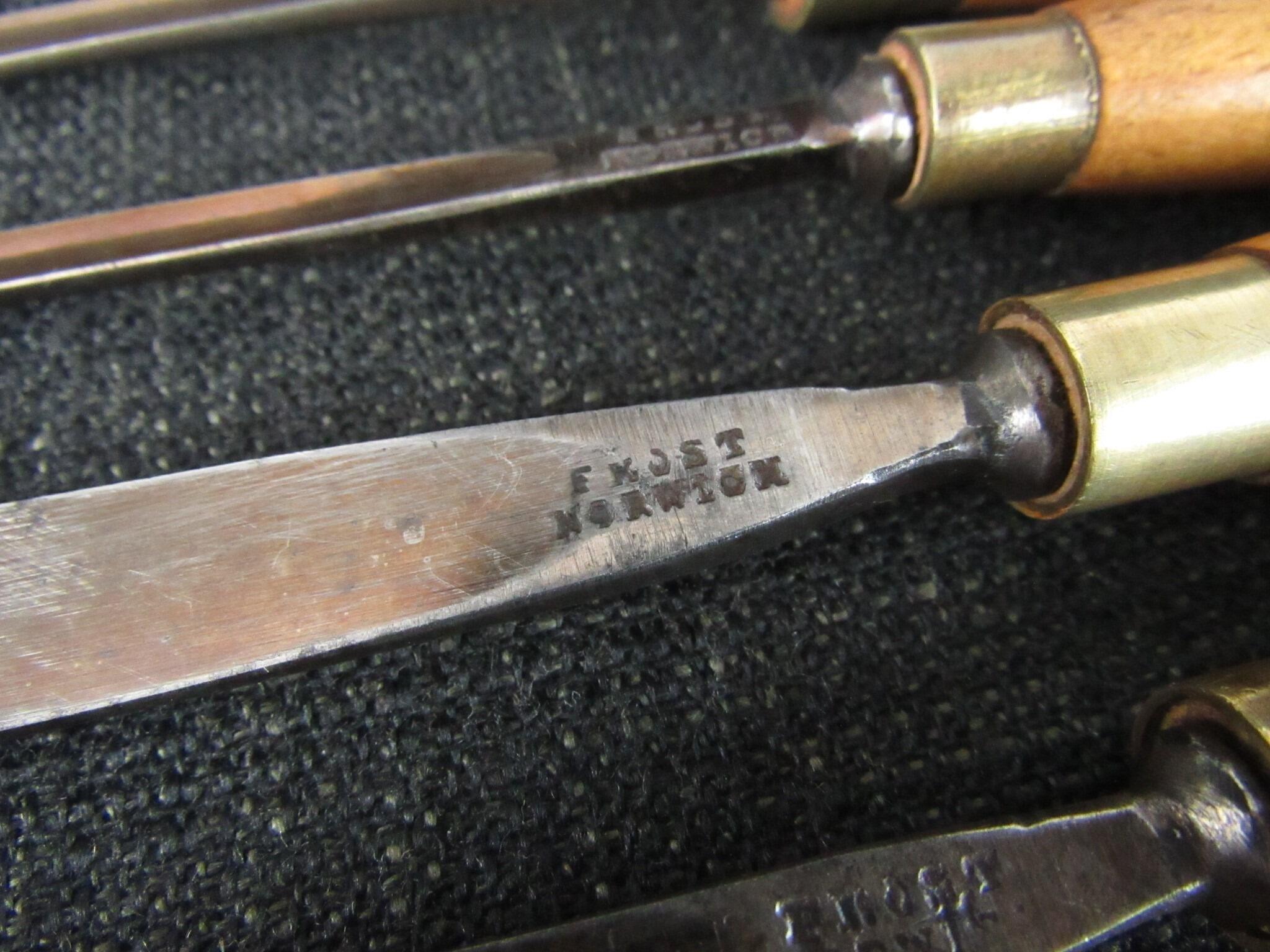16 FROST of Norwich Carving Tools