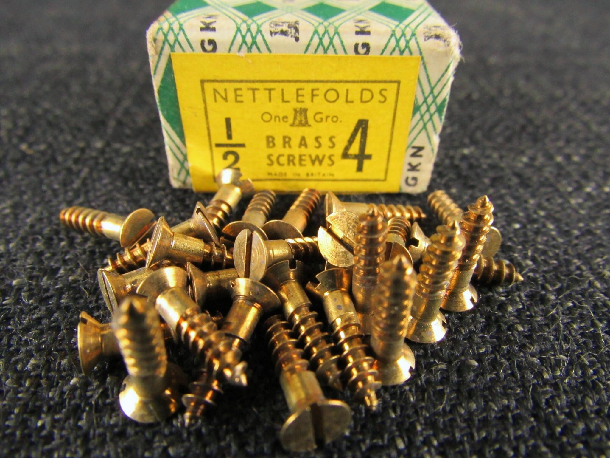 4 x 1/2 Brass CSK
