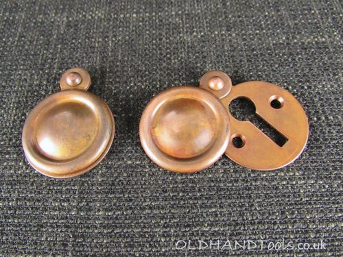 Pair of Vintage Keyhole Escutcheons