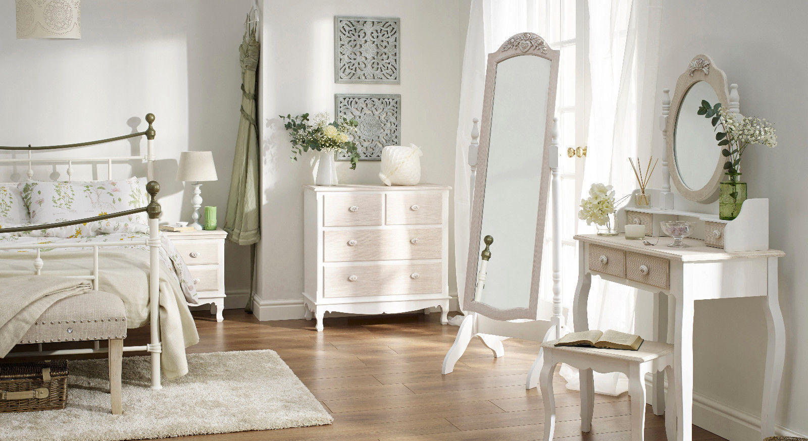 Bedroom Collections Louis White Painted Bedroom
