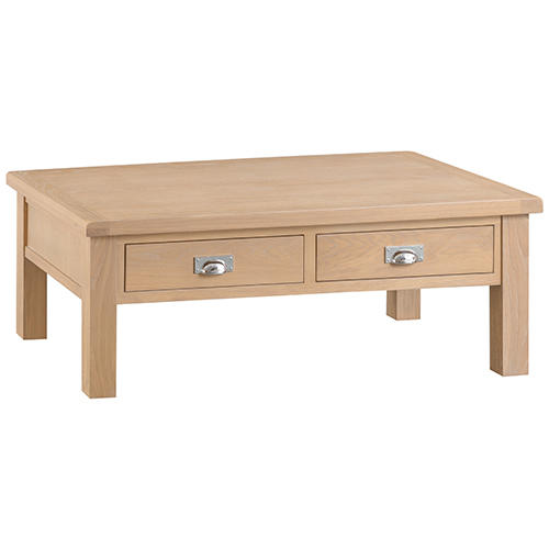 The Vermont Chunky Oak Large Coffee Table At Furniture Octopus Vermont Chunky Oak Large Coffee Table
