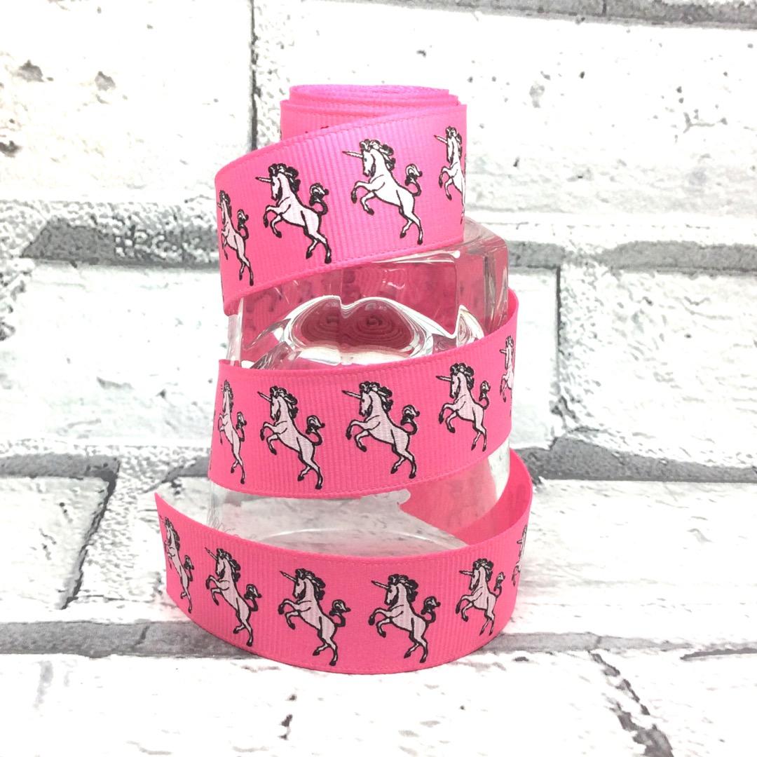 Pink Unicorn design dog collar