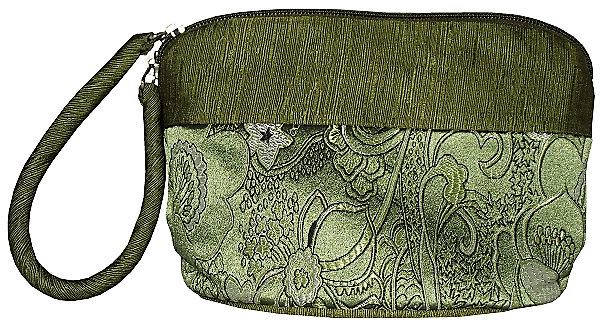 Chinese silk make-up cases and toiletry bags,