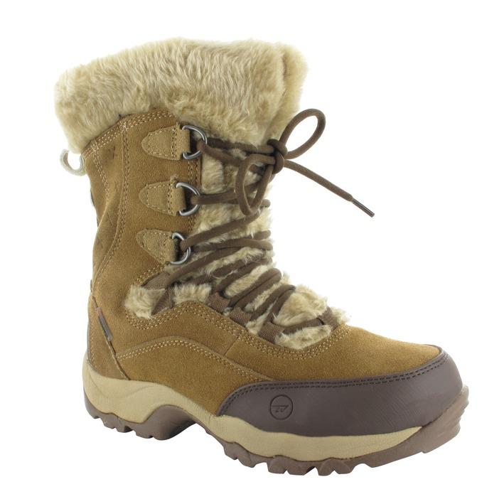 Women's Ladies Hi-Tec Suede Waterproof Thermal Walking Hiking Wellies Snow Boots 