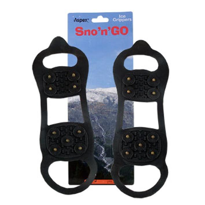 UK Size 5-12 Aspex Sno'n'Go Ice Grippers Non Slip Studs Large #18B381 