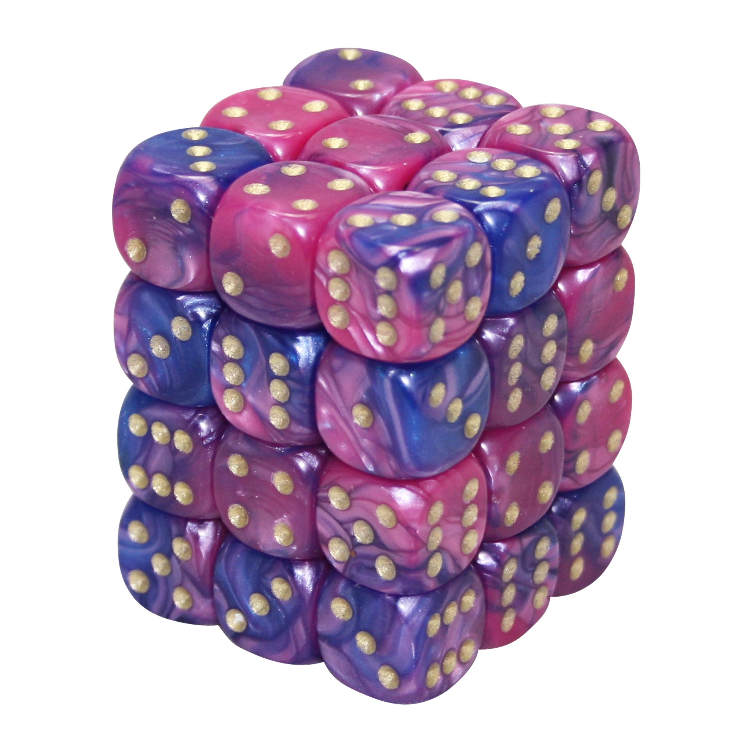 x36 12MM d6 PEARL DICE set RED 