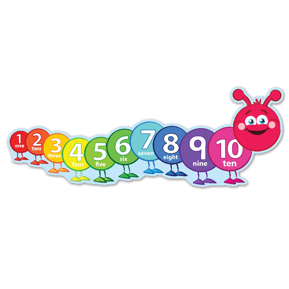 Colourful Counting Caterpillars