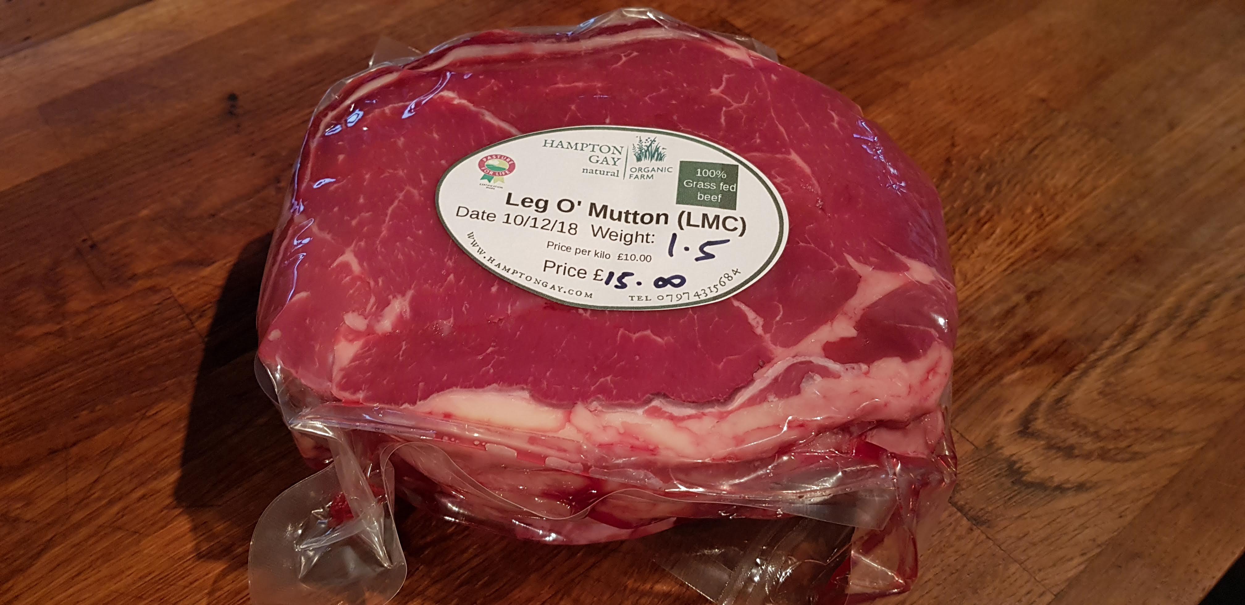 Rolled Rib of Beef or LMC or Leg of Mutton Beef Joint