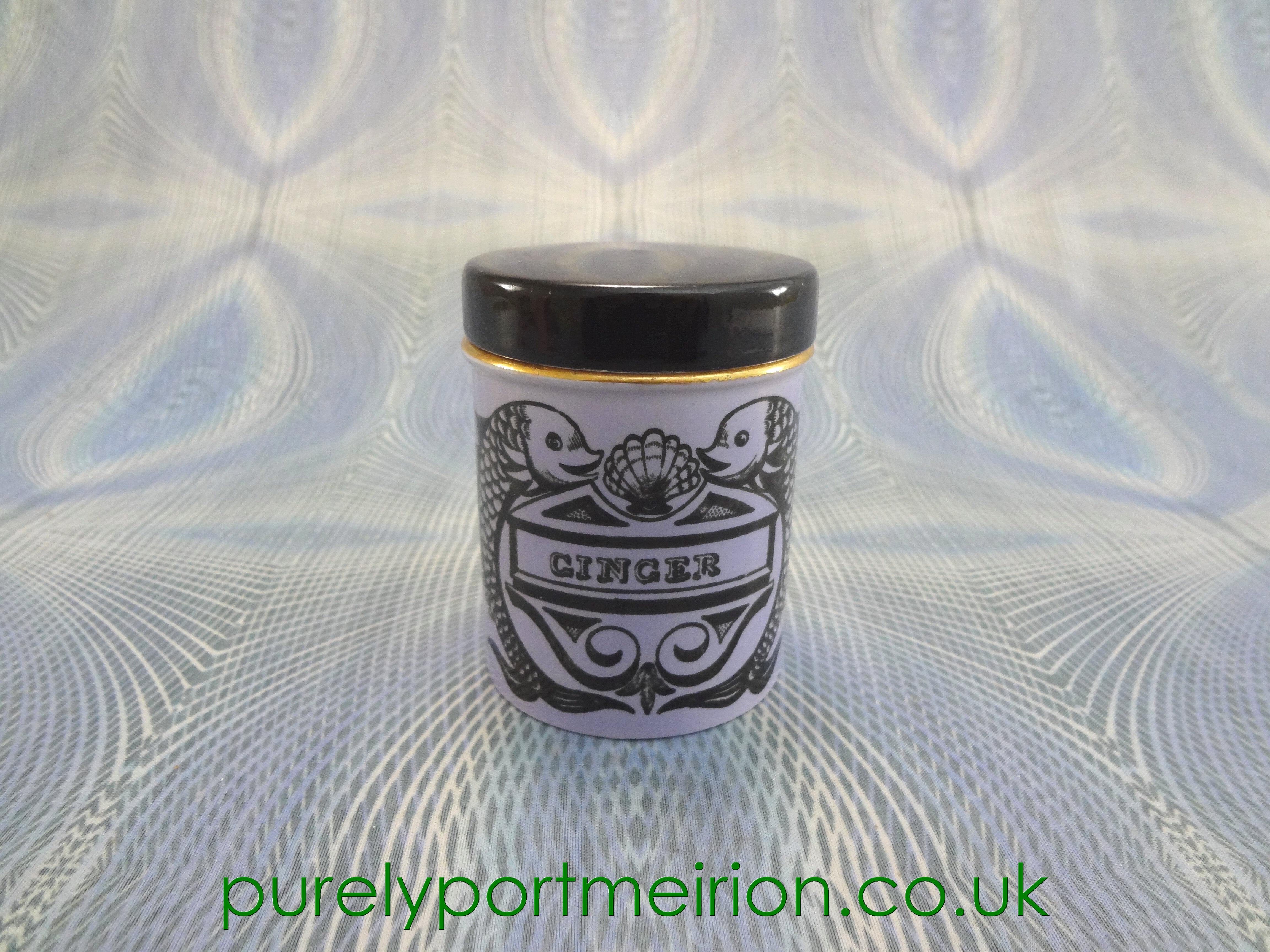Portmeirion Dolphin Spice Jar, Ginger, Rare, Lilac, D91