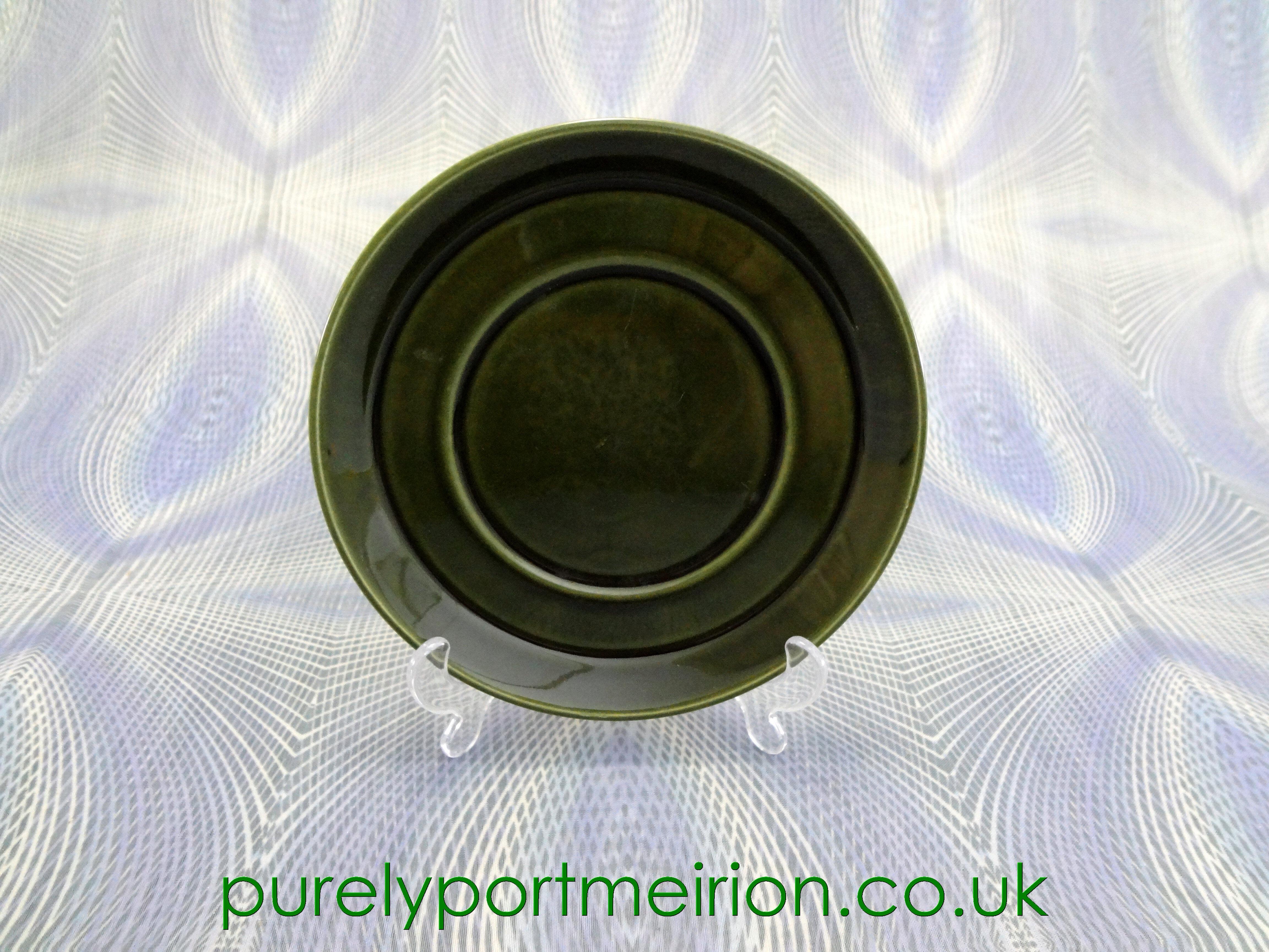 Portmeirion Pottery Totem Olive Green Teacup Saucer Only, TTO19a