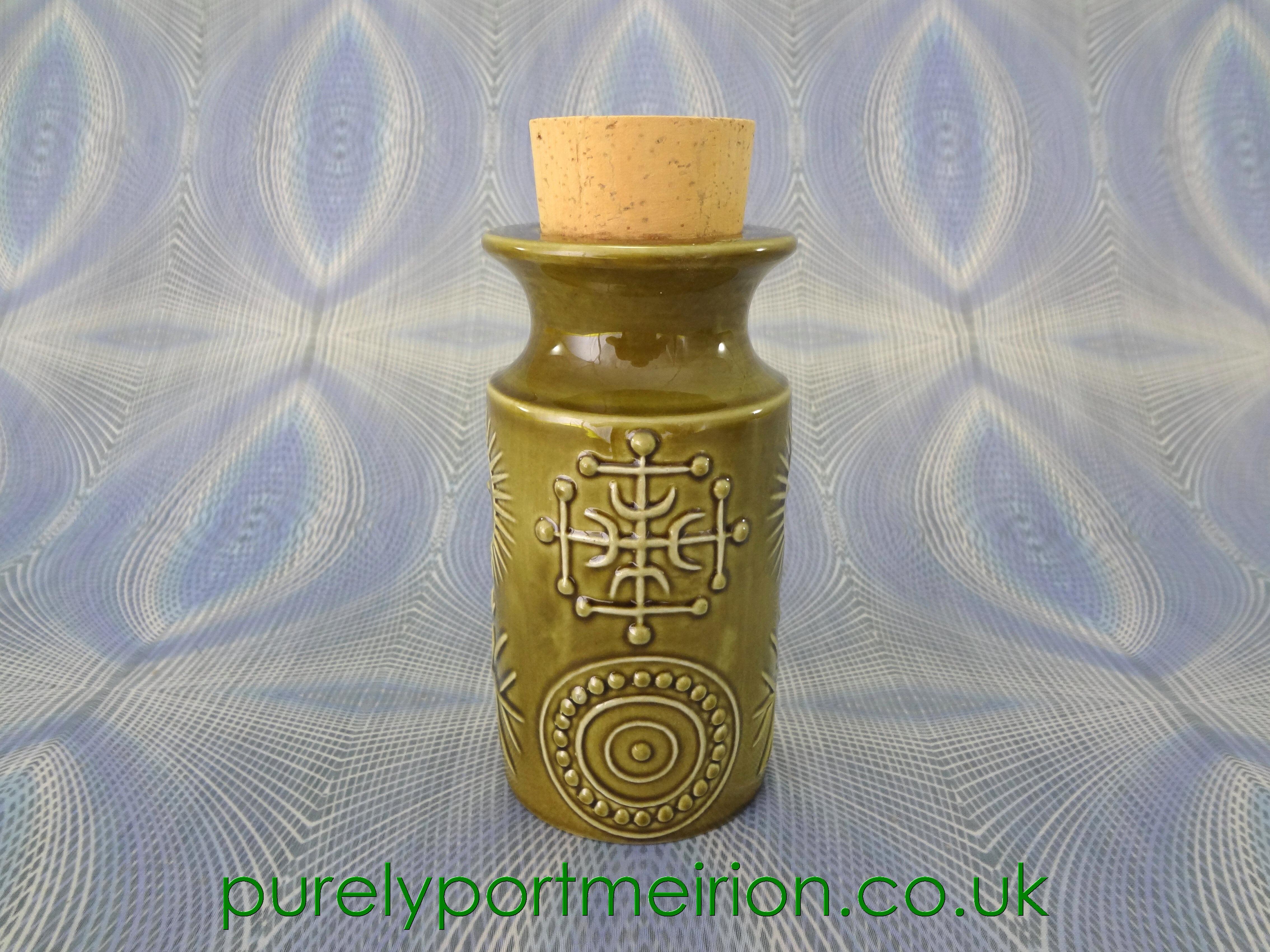 Portmeirion Pottery Totem Sage Green Storage Jar, TTS2-4