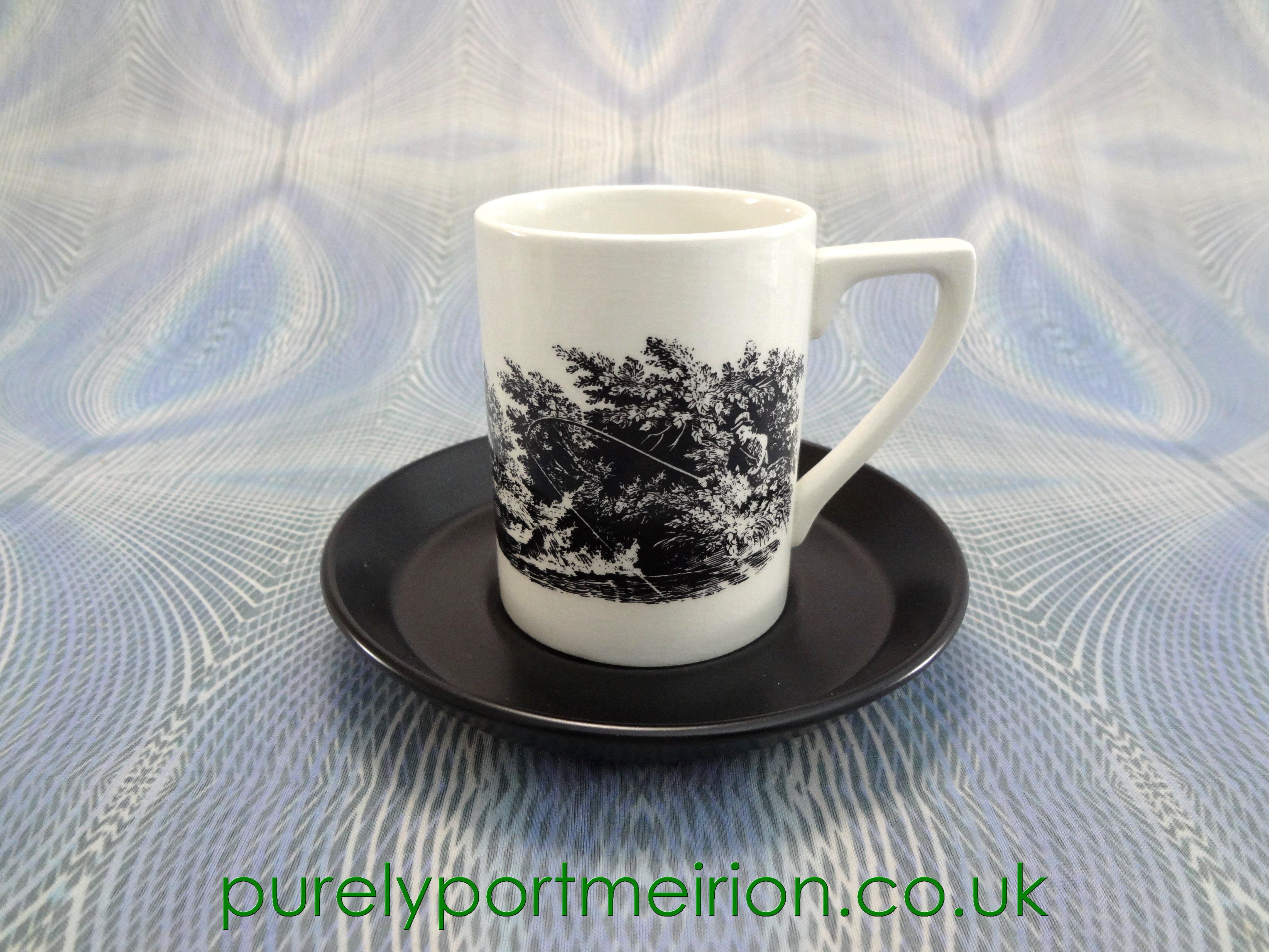 Portmeirion Sporting Scenes Coffee Cup And Saucer, SPS11