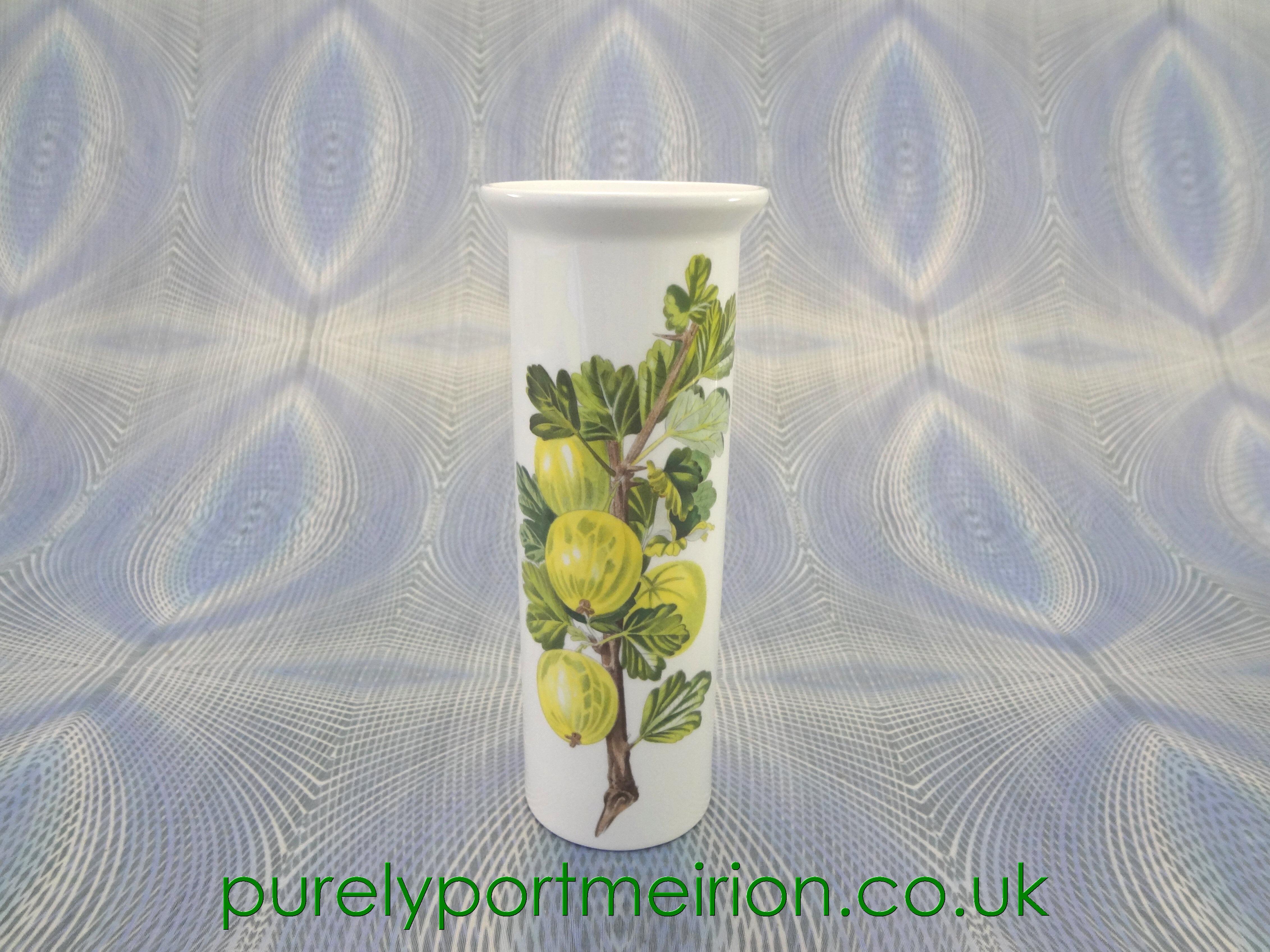Portmeirion Pomona Small Serif Vase The Queen Of Sheba Gooseberry, POM324