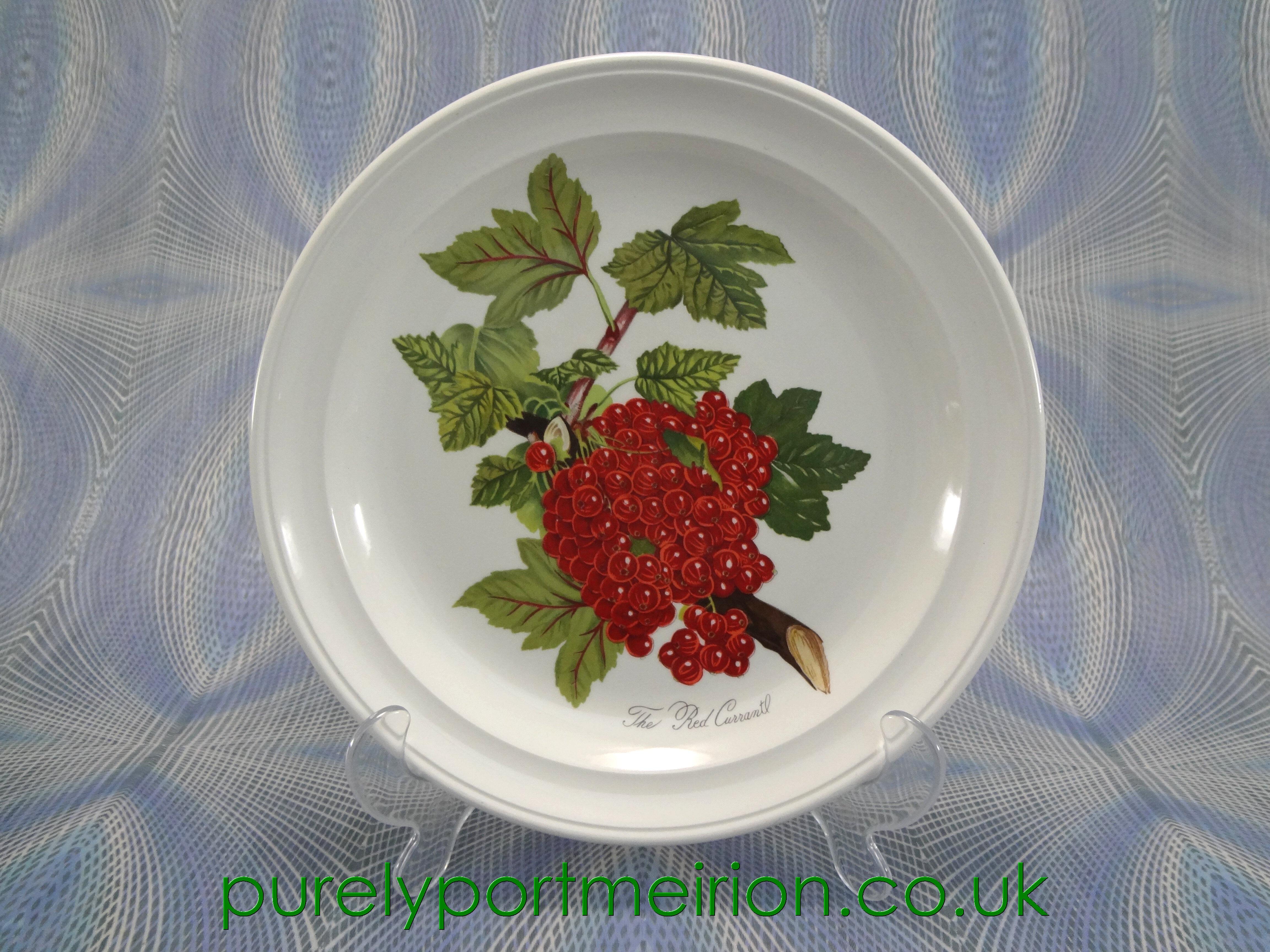 Portmeirion Pottery Pomona Dessert Plate, The Red Currant, POM302