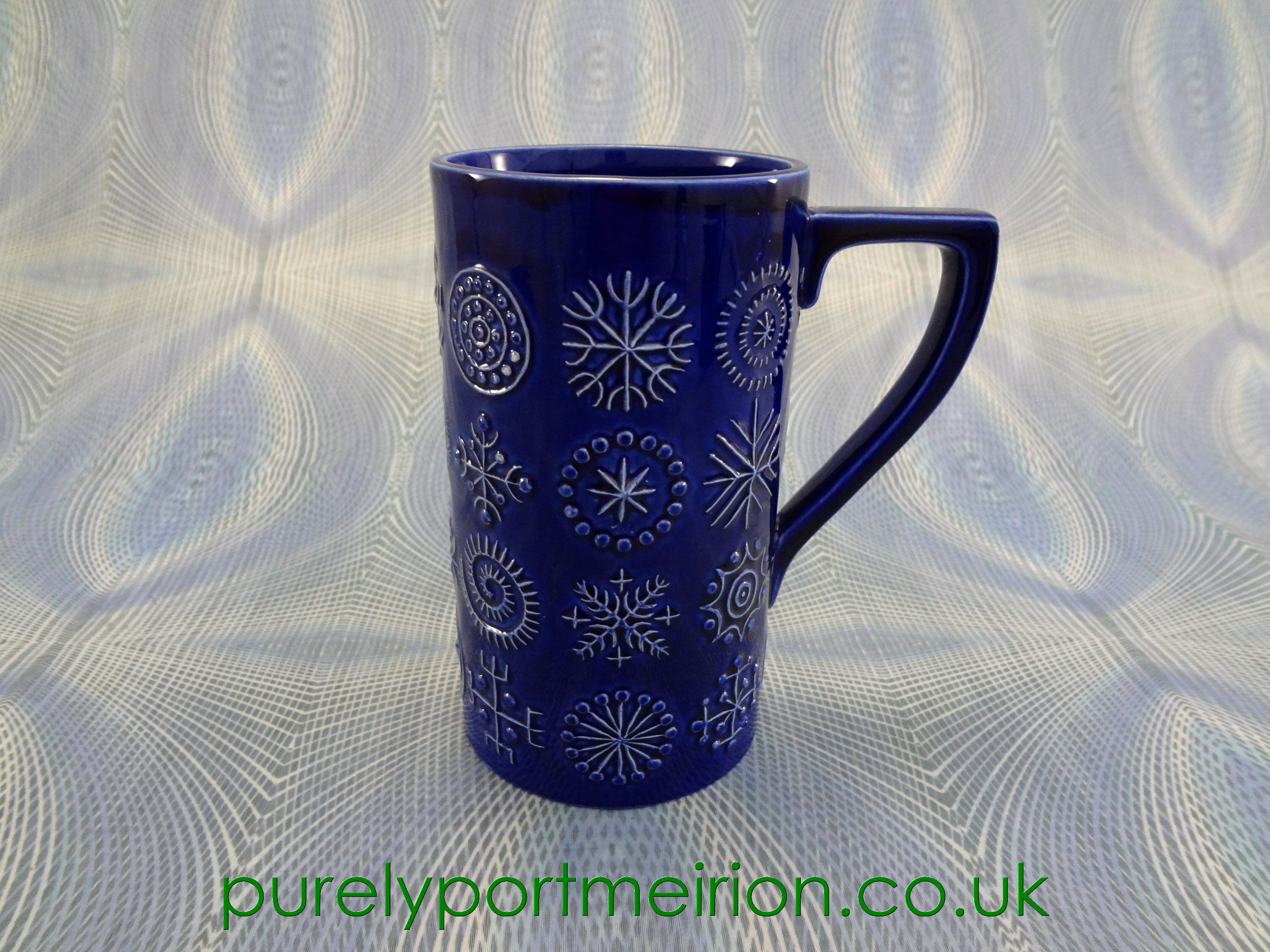 Portmeirion Pottery Totem Blue One Pint Tankard, TTB17