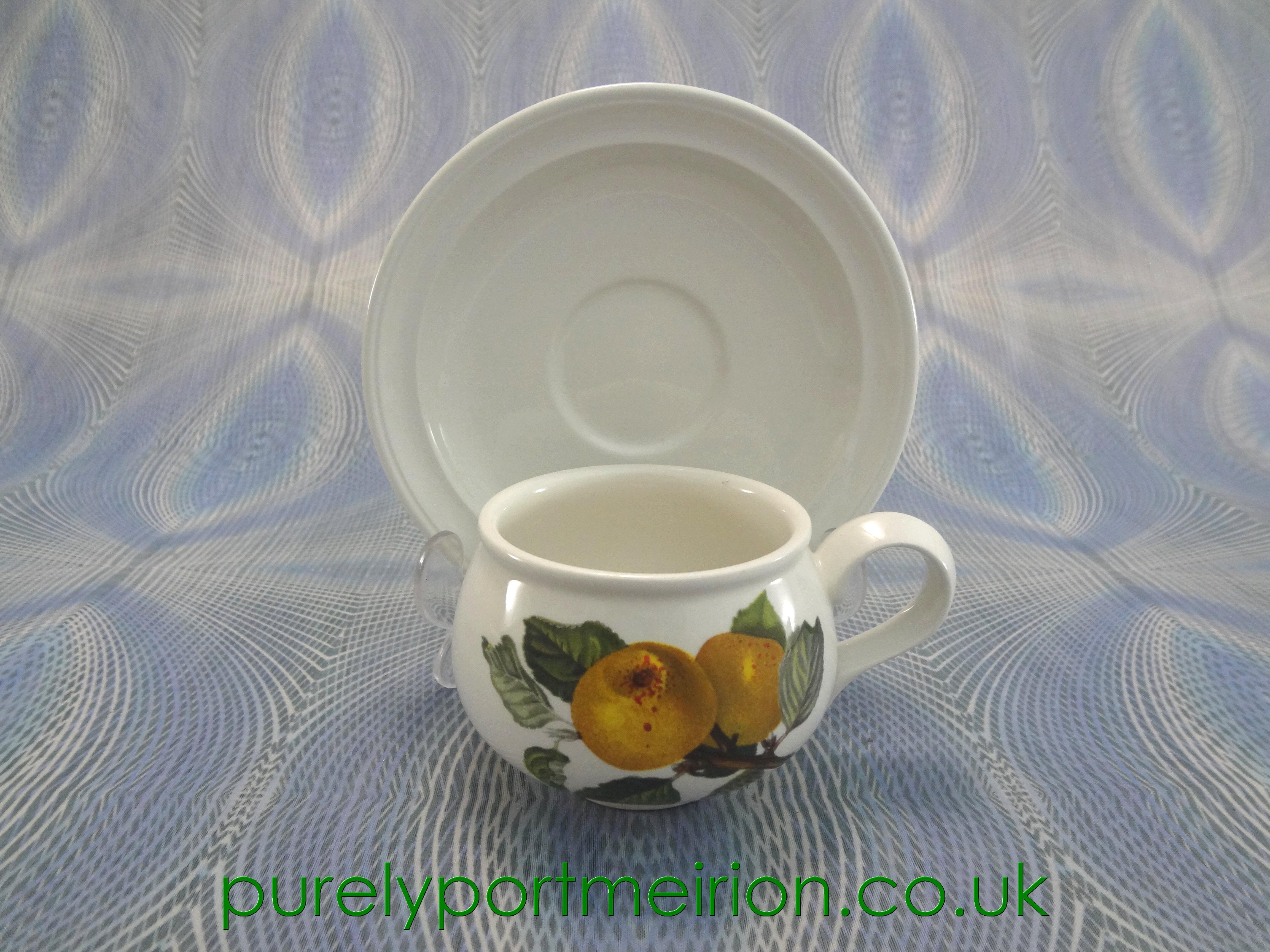Portmeirion Pomona Teacup And Saucer, The Ingestrie Pippin, POM314