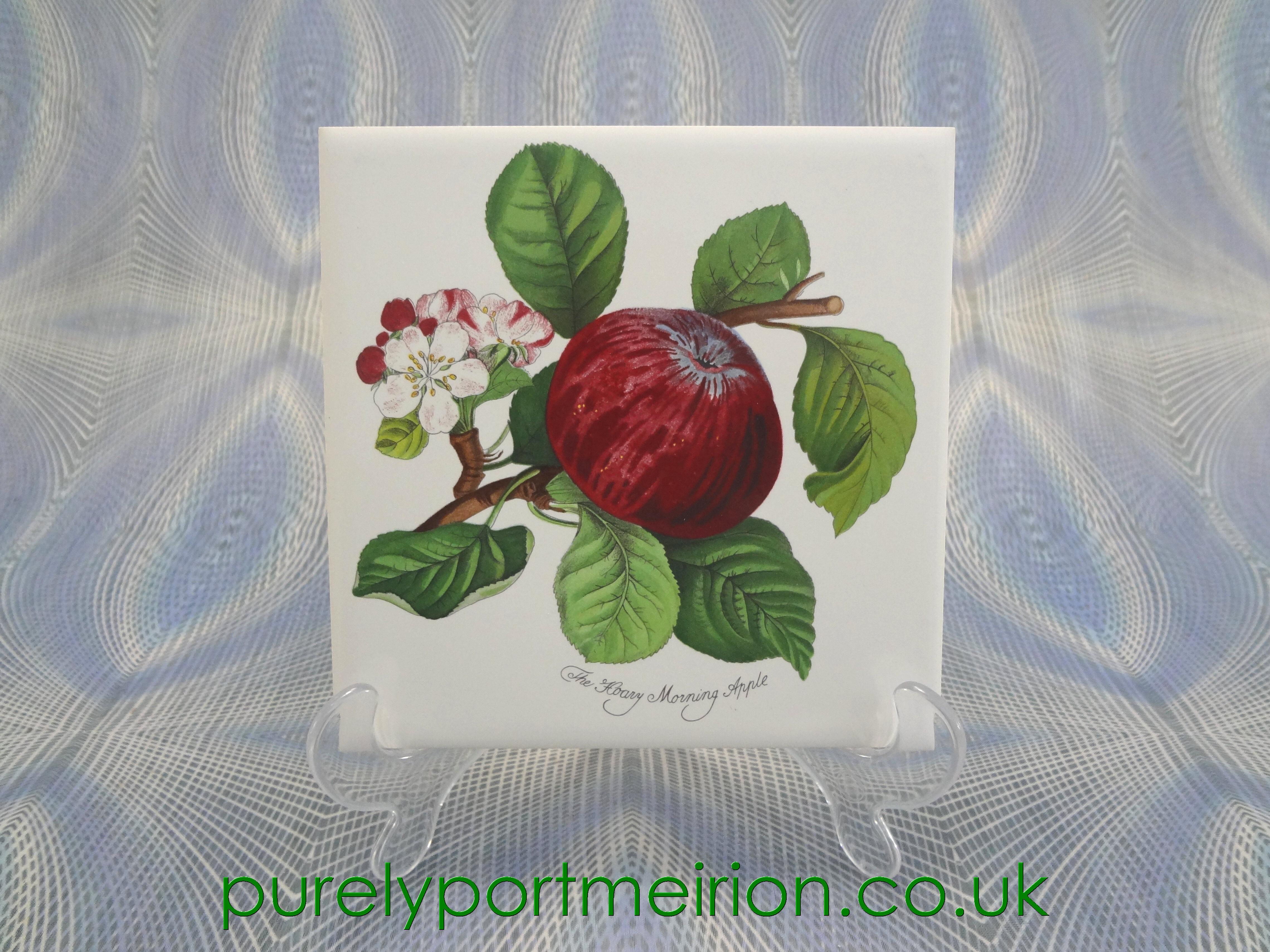 Portmeirion Pomona Wall Tile, The Hoary Morning Apple, POM270