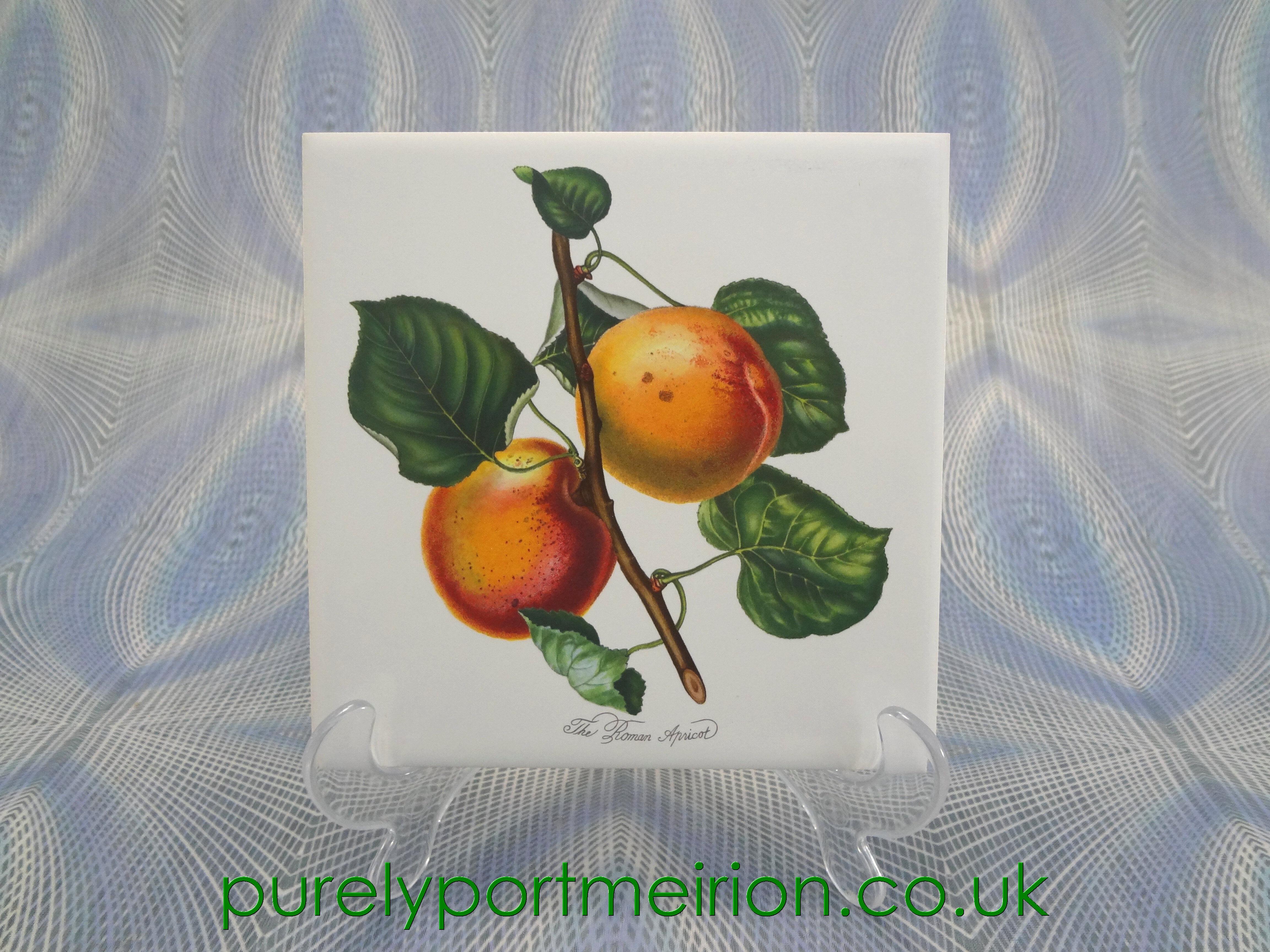 Portmeirion Pomona Wall Tile, The Roman Apricot, POM272