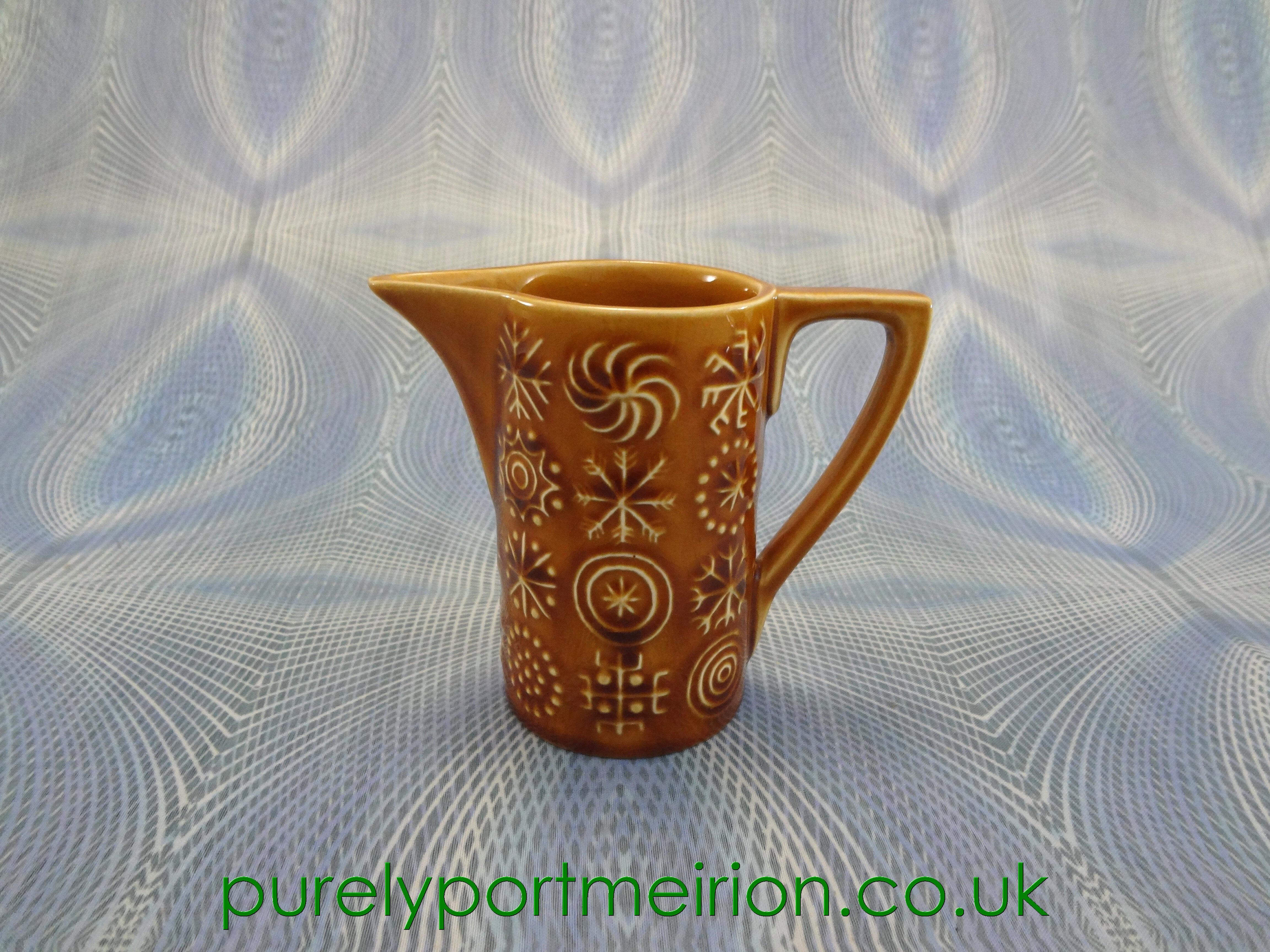 Portmeirion Pottery Totem Amber Milk Jug, TTA27