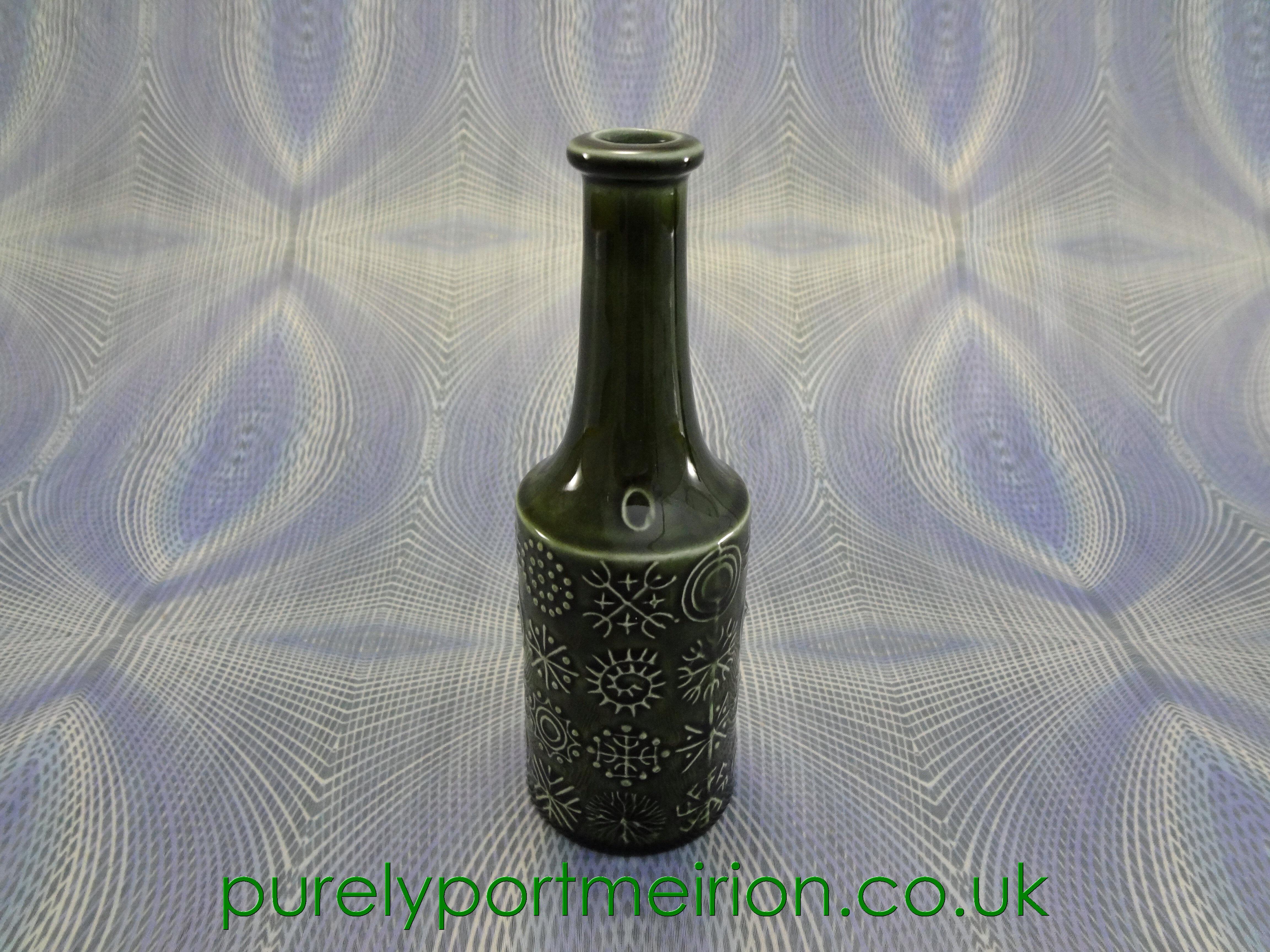 Portmeirion Pottery Totem Olive Green Oil Bottle, TTO26
