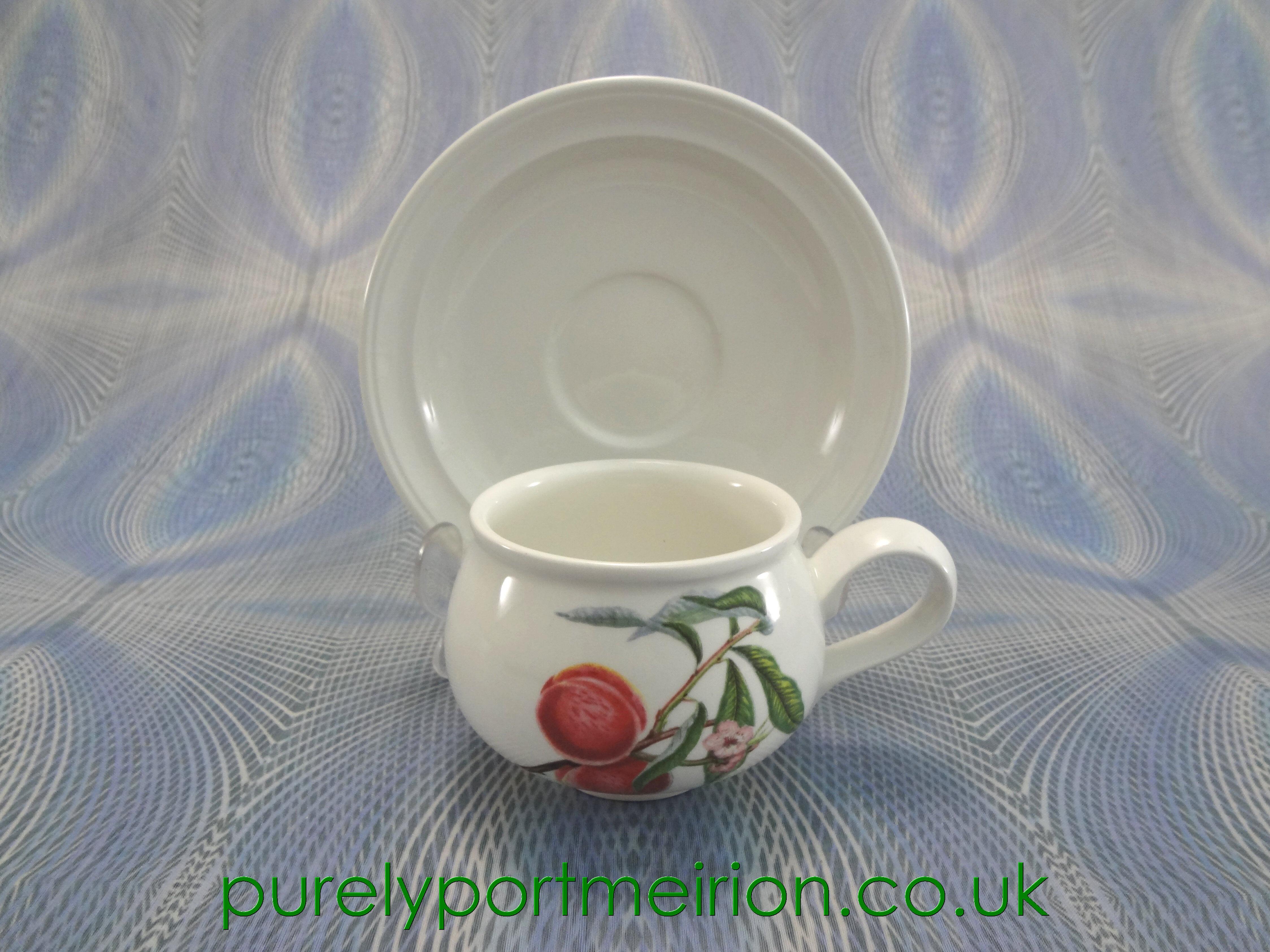 Portmeirion Pomona Teacup And Saucer, Grimwoods Royal George Peach, POM312