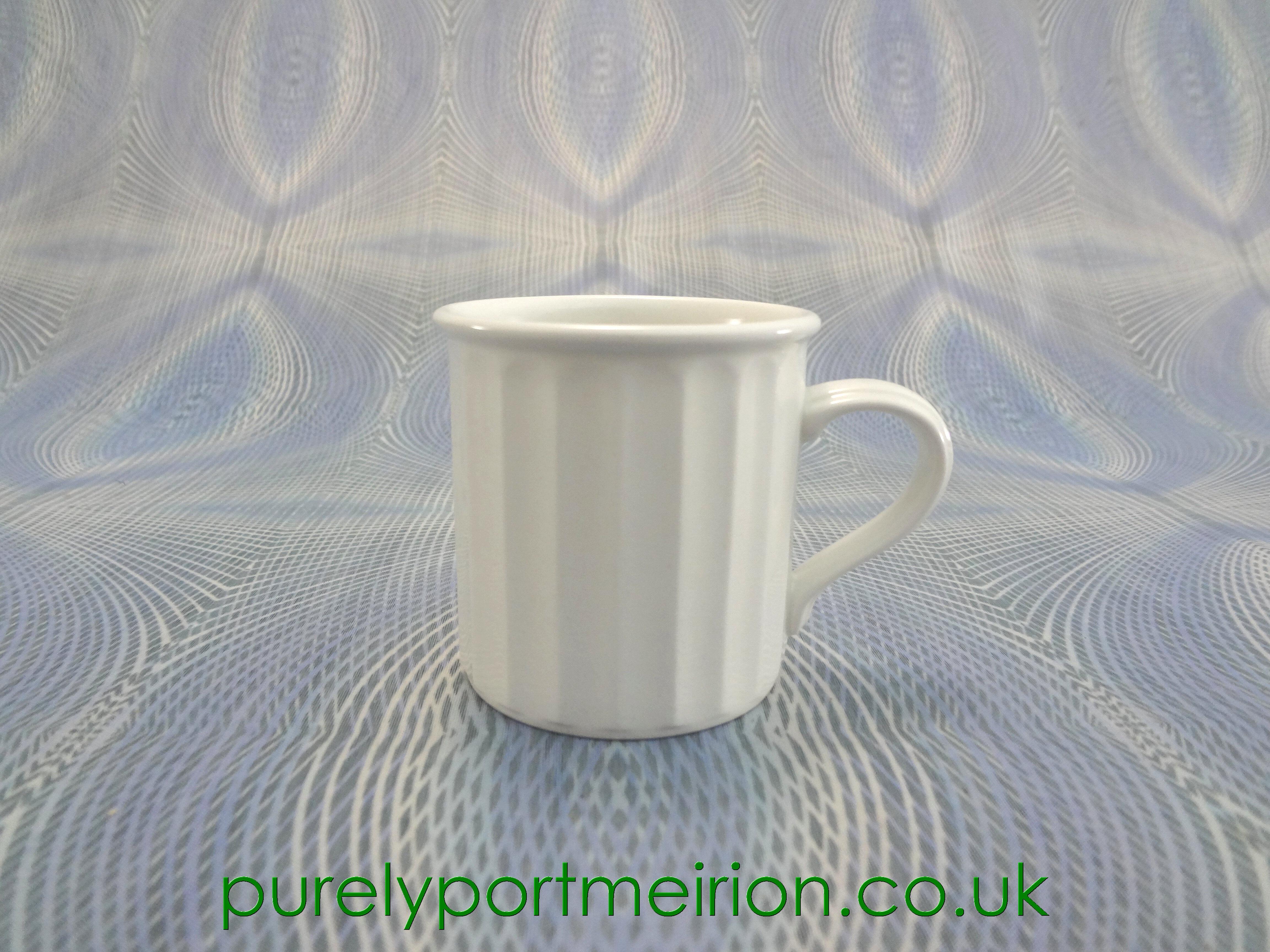 Portmeirion White Fluted Ware Coffee Cup Only. RARE, MI 173