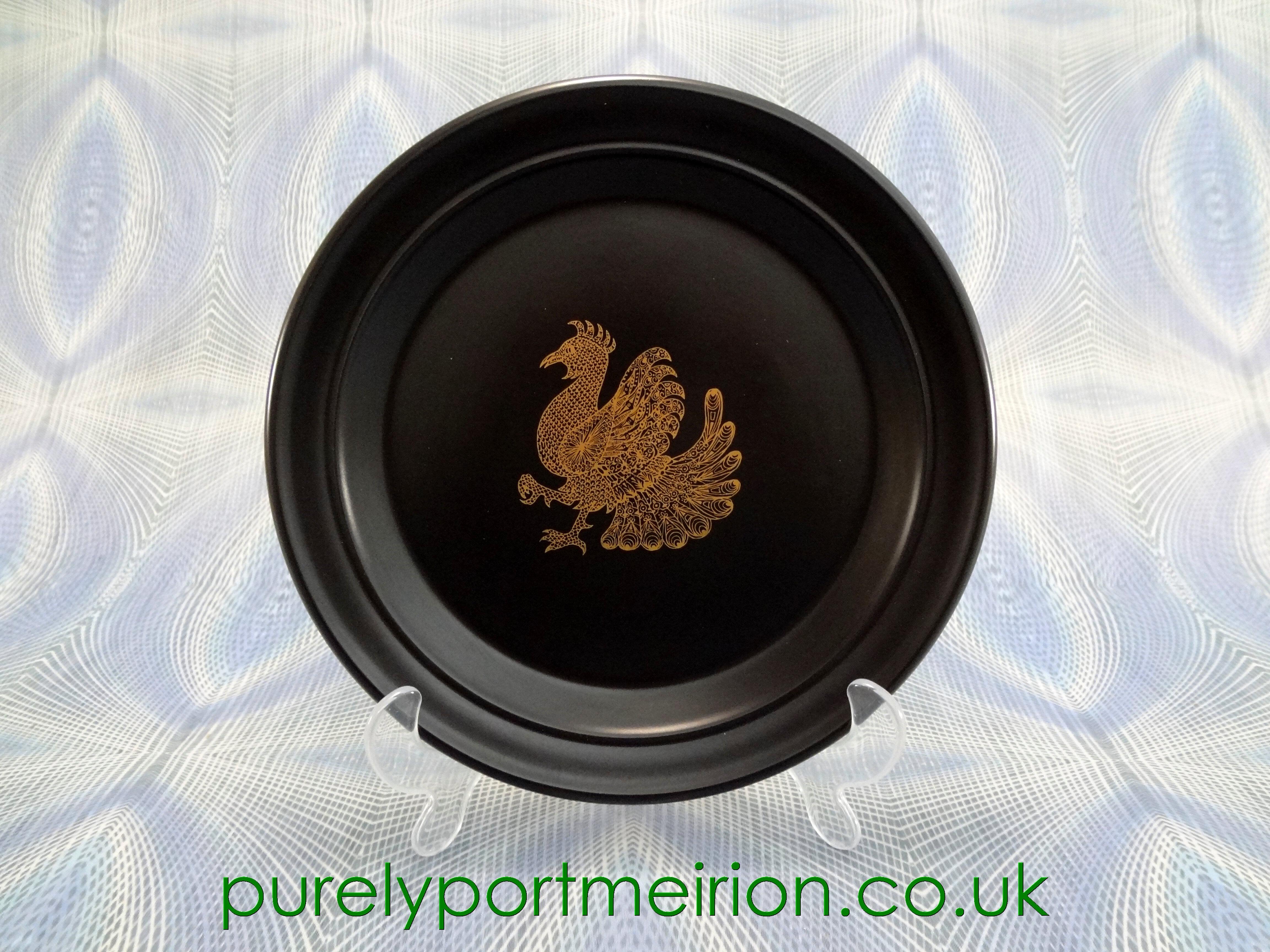 Portmeirion Pottery Phoenix Drum Shaped Dessert Plate, By John Cuffley, P22