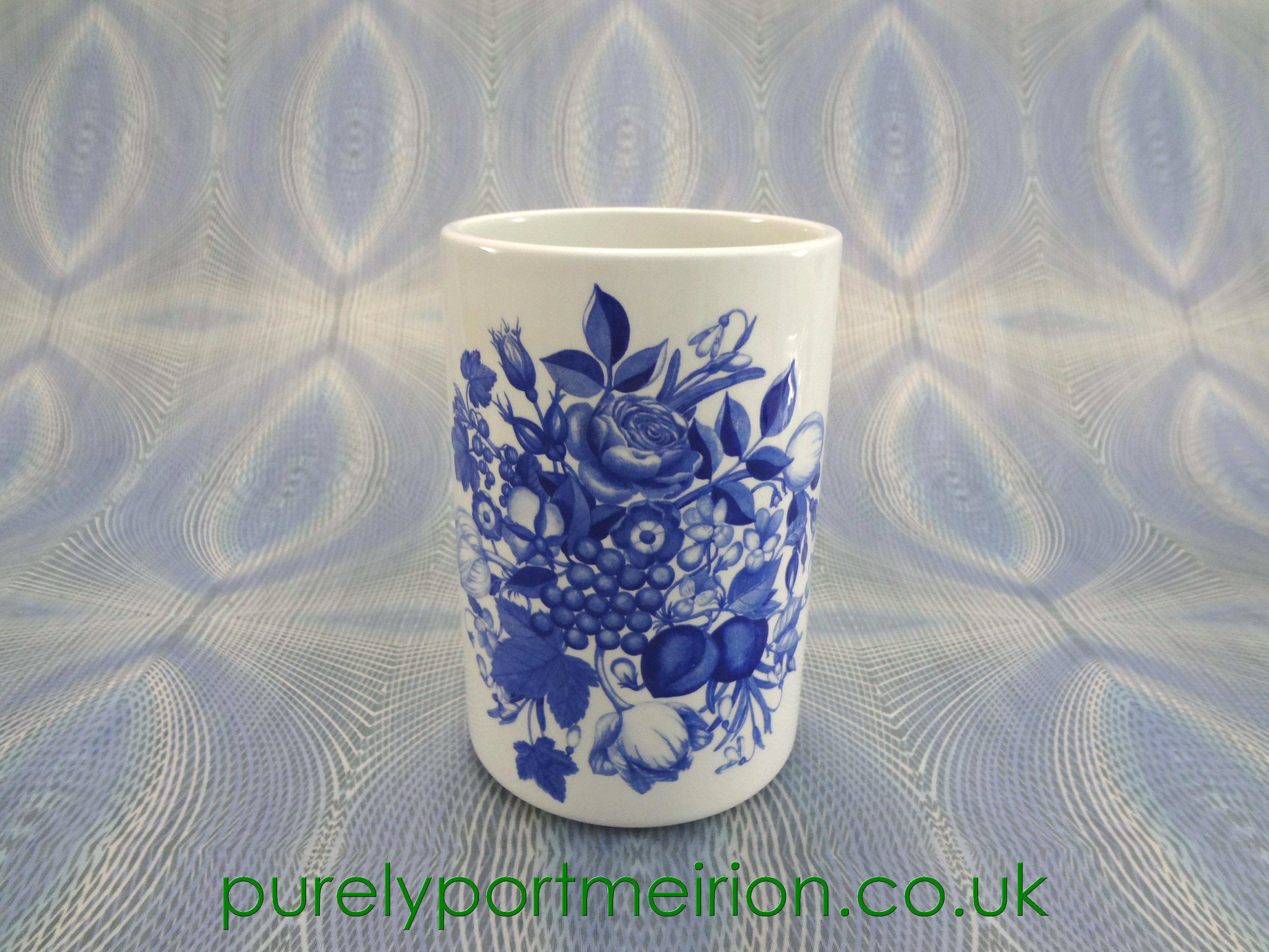 Portmeirion Pottery Harvest Blue Utensil Jar, HB68