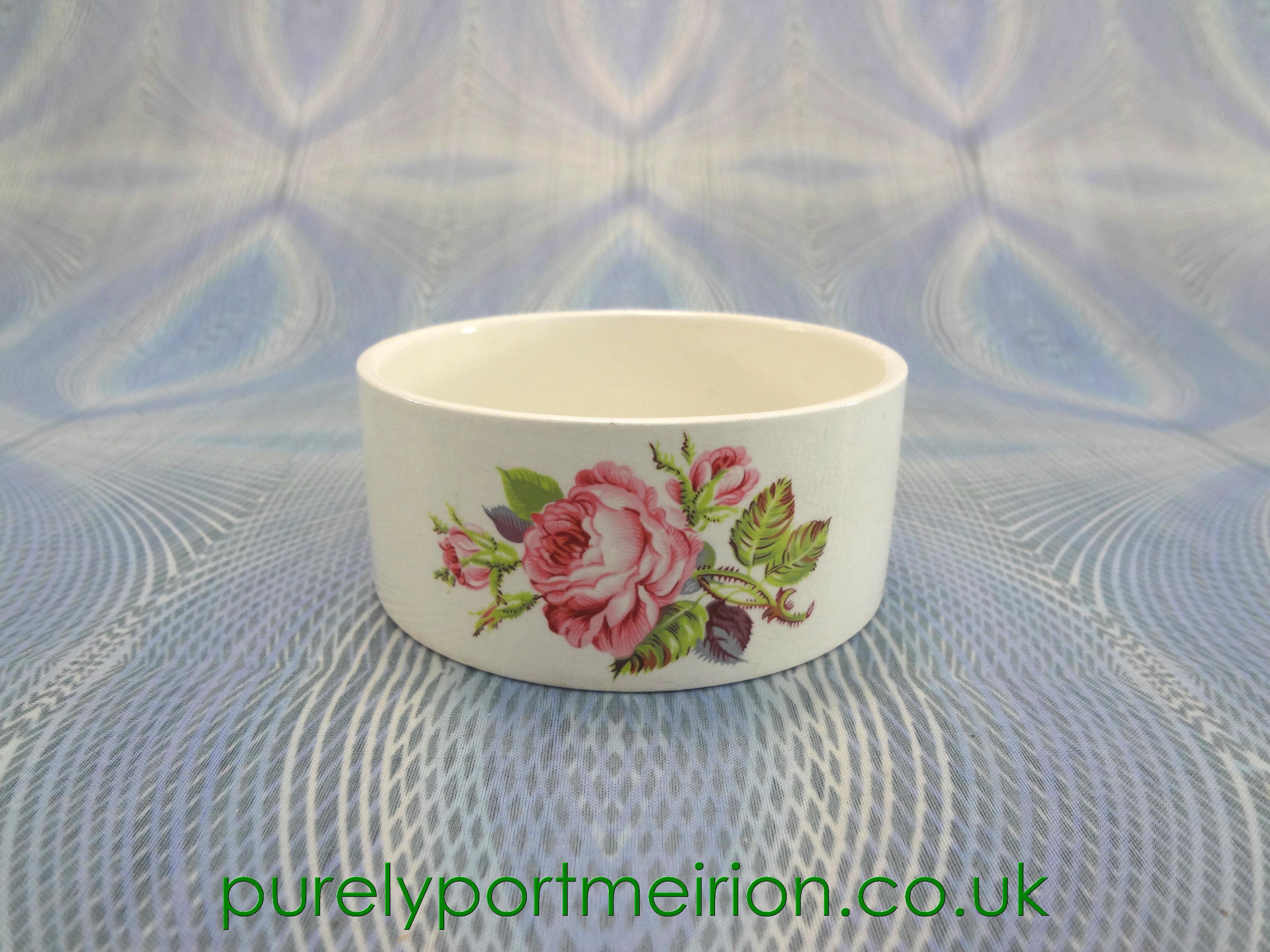 Portmeirion Rose Bathroom Hairpin/Trinket Pot, MI168