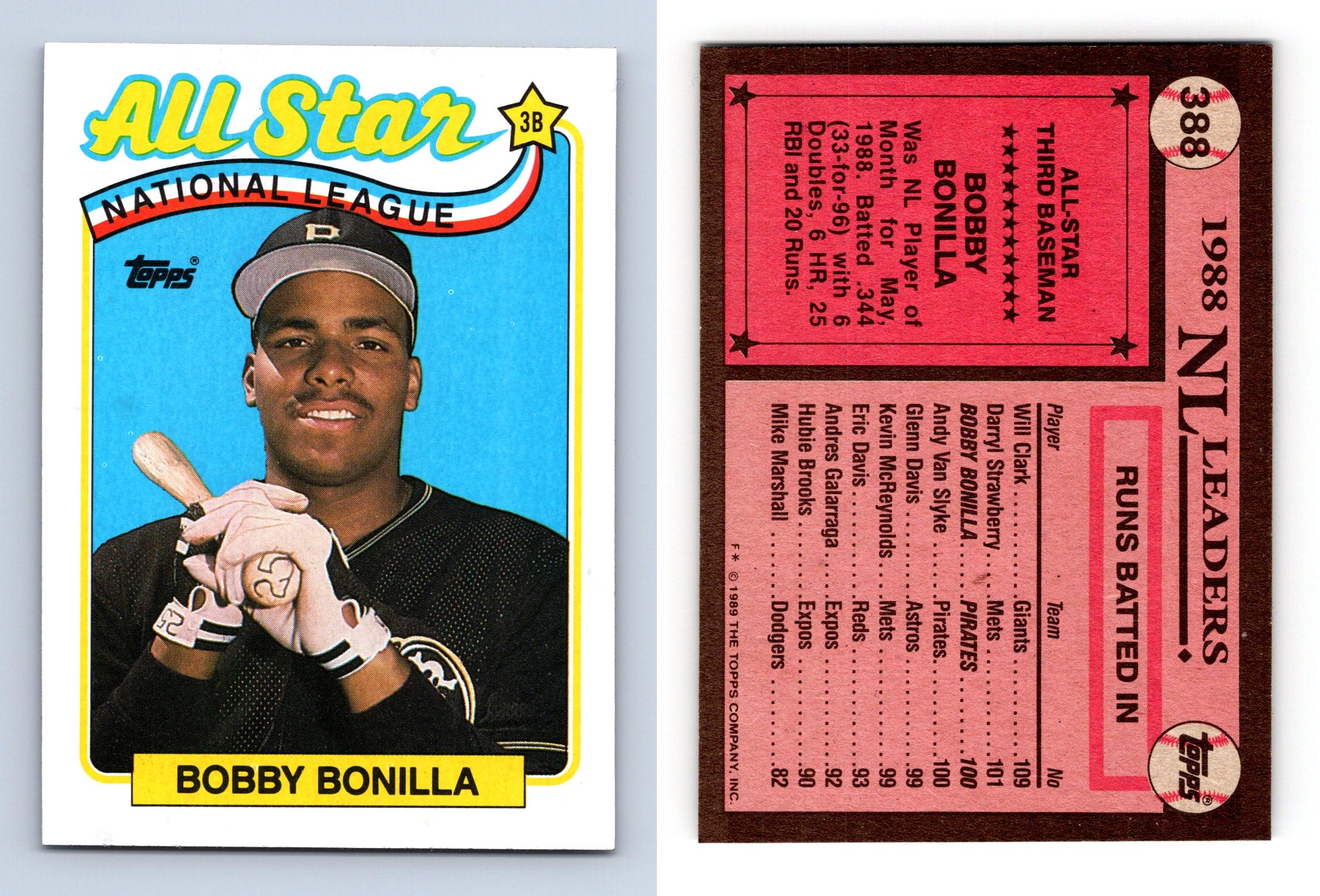 Bobby Bonilla Topps Baseball Trading Card