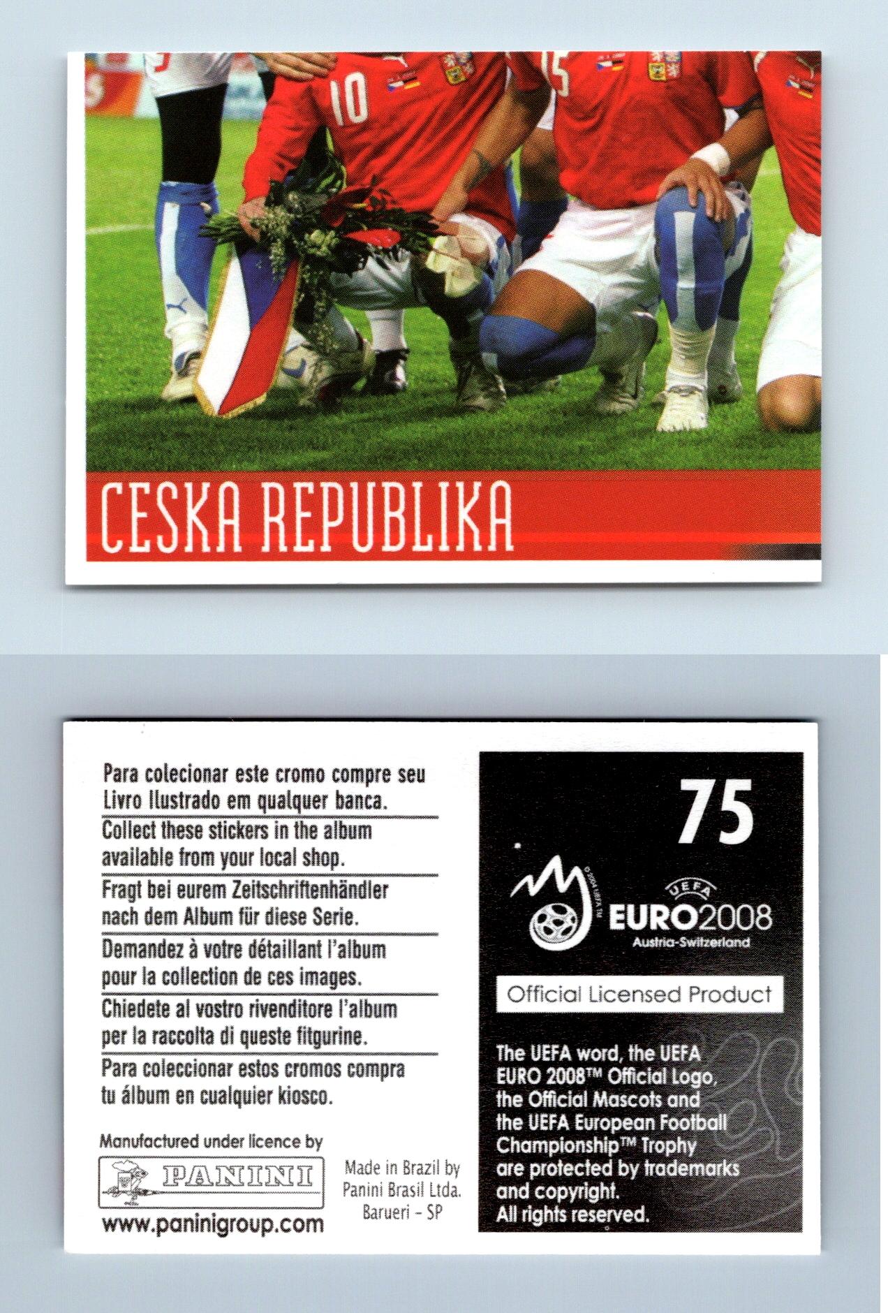 Part 3 Of 4 Team Photo Ceska Repulika 75 UEFA Euro 2008 Panini Sticker