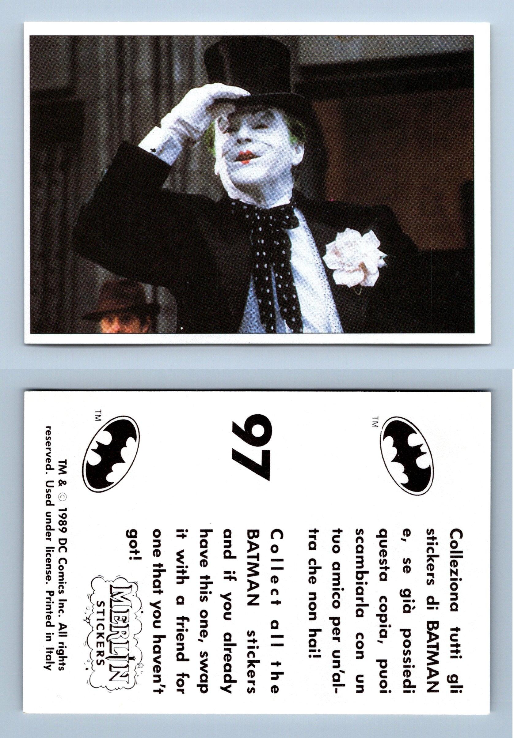 Non Sport Trading Cards Batman Movie 1989 Merlin Extra Foil Sticker Batman Collectables Sloopy In Non Sport Trading Cards Batman Movie 1989 Merlin Extra Foil Sticker Batman Collectables Sloopy In